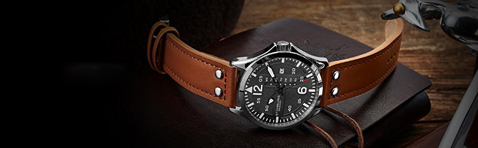 Stuhrling Original 699.02 Aviator Quartz Watch Review WatchReviewBlog