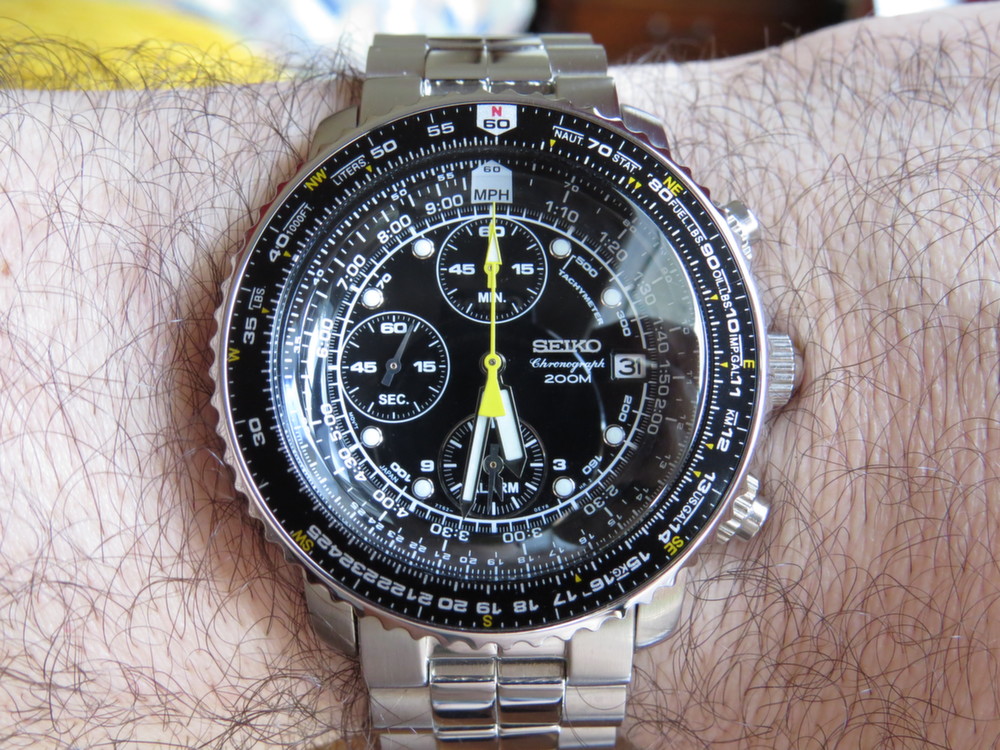 Satire egyptisk Velkommen Seiko SNA411 FlightMaster Chronograph Watch Review - WatchReviewBlog