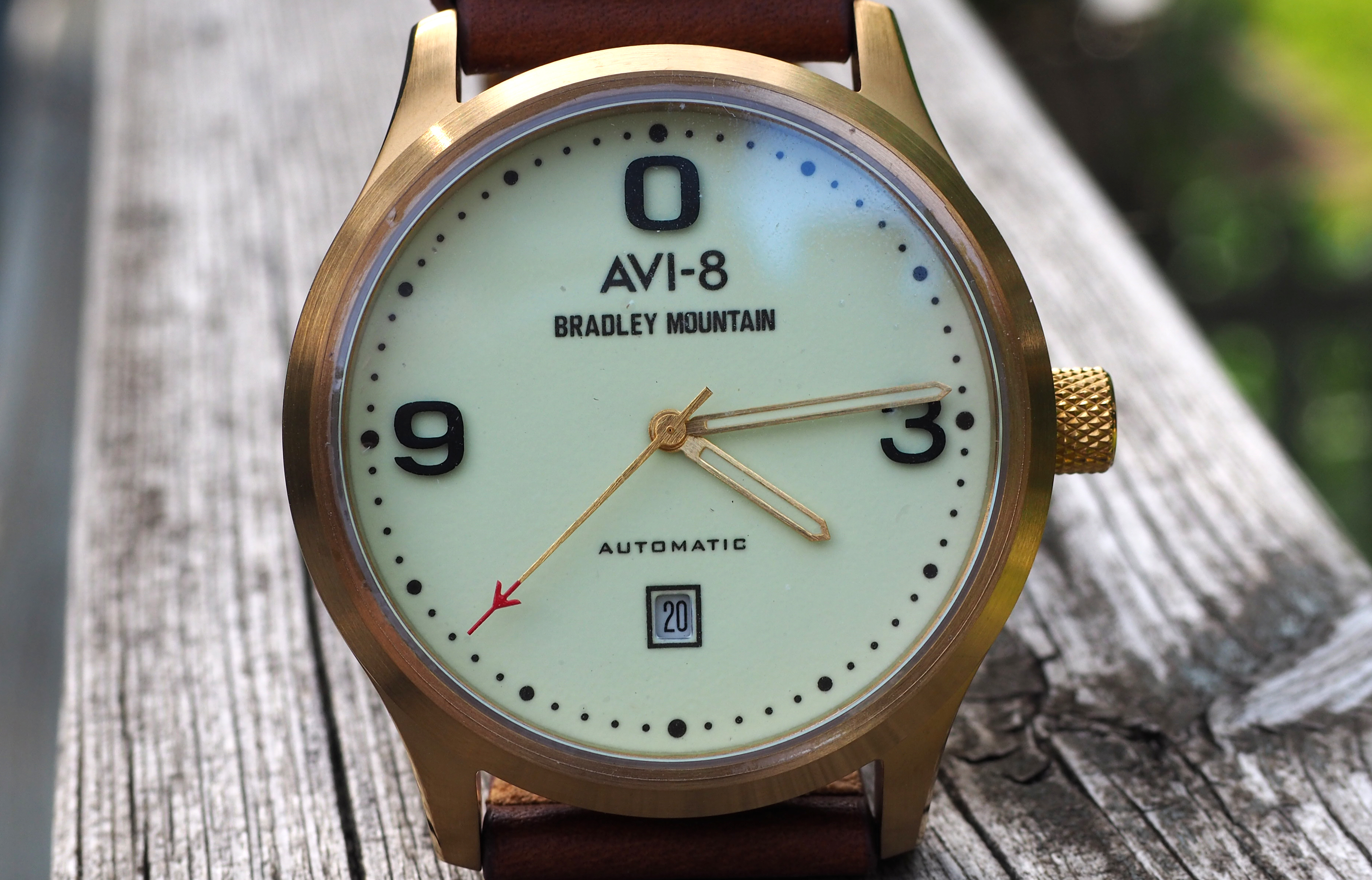 AVI-8 X Bradley Close Up Of Dial