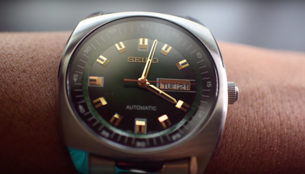 Seiko Recraft SNKM97 Green Dial Automatic Watch Review - WatchReviewBlog