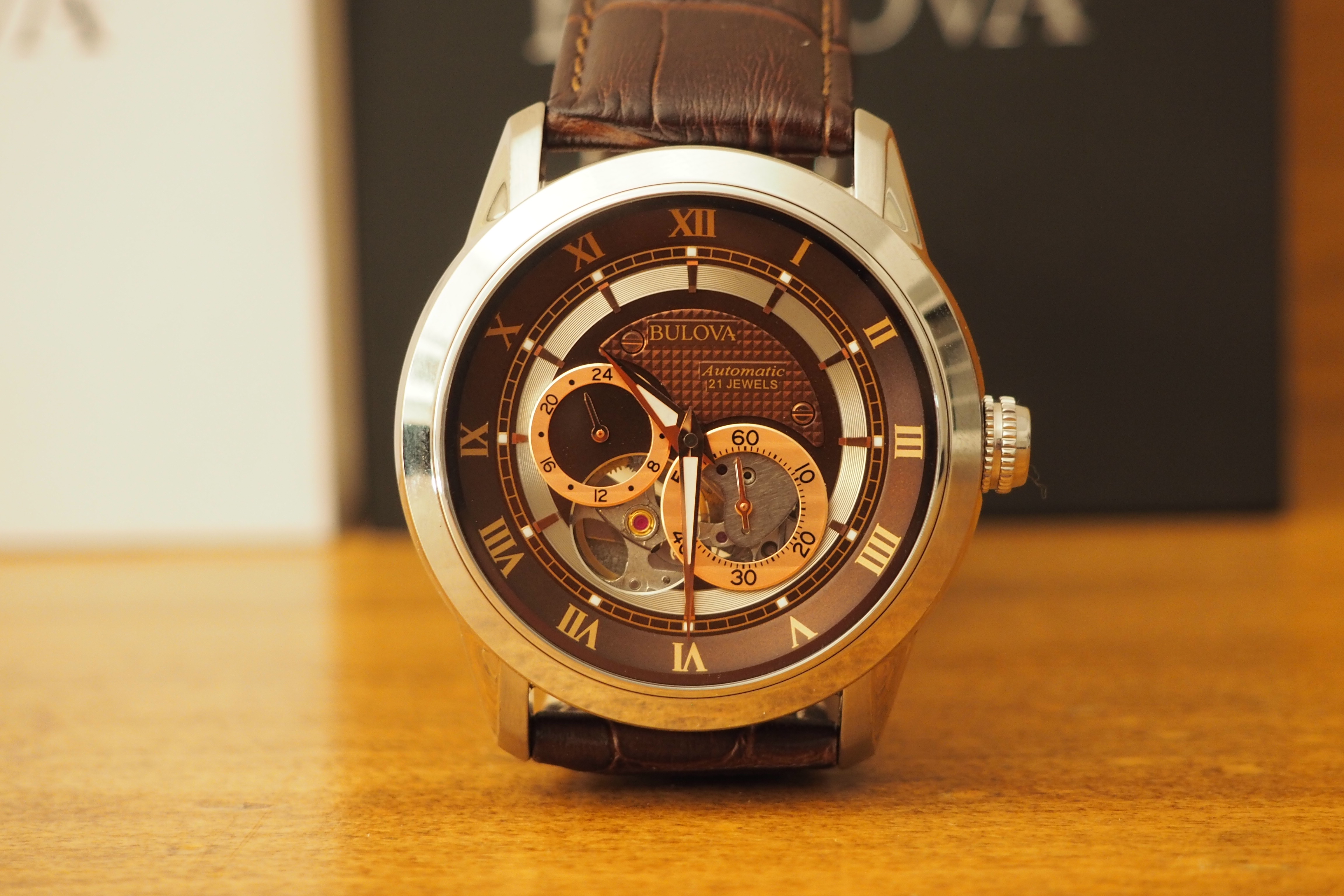 close up of dial two-tone