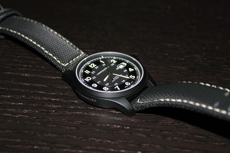 Hamilton HML H70575733 Khaki Field Matte Black Watch Review WatchReviewBlog