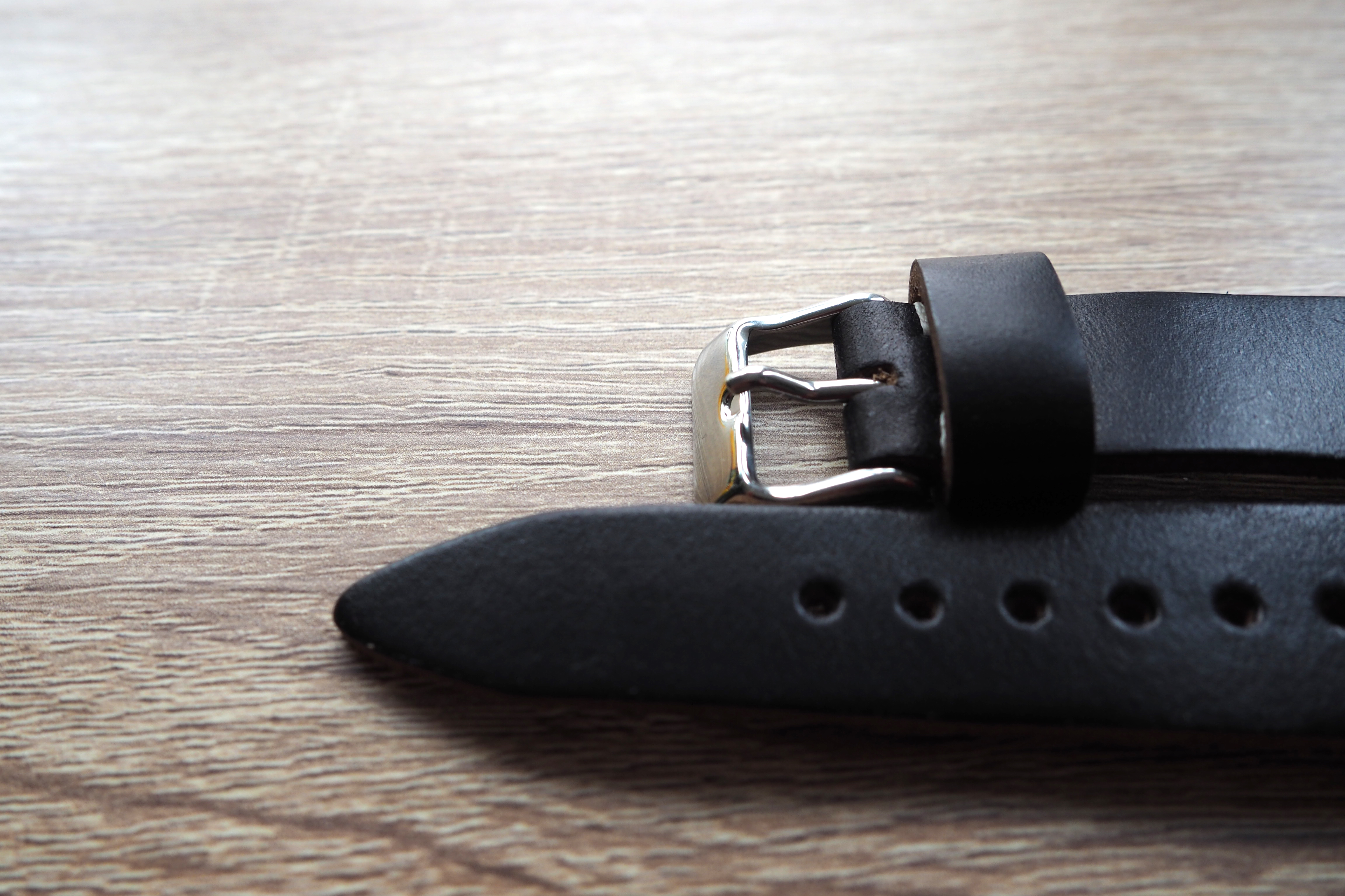 polished buckle up-close