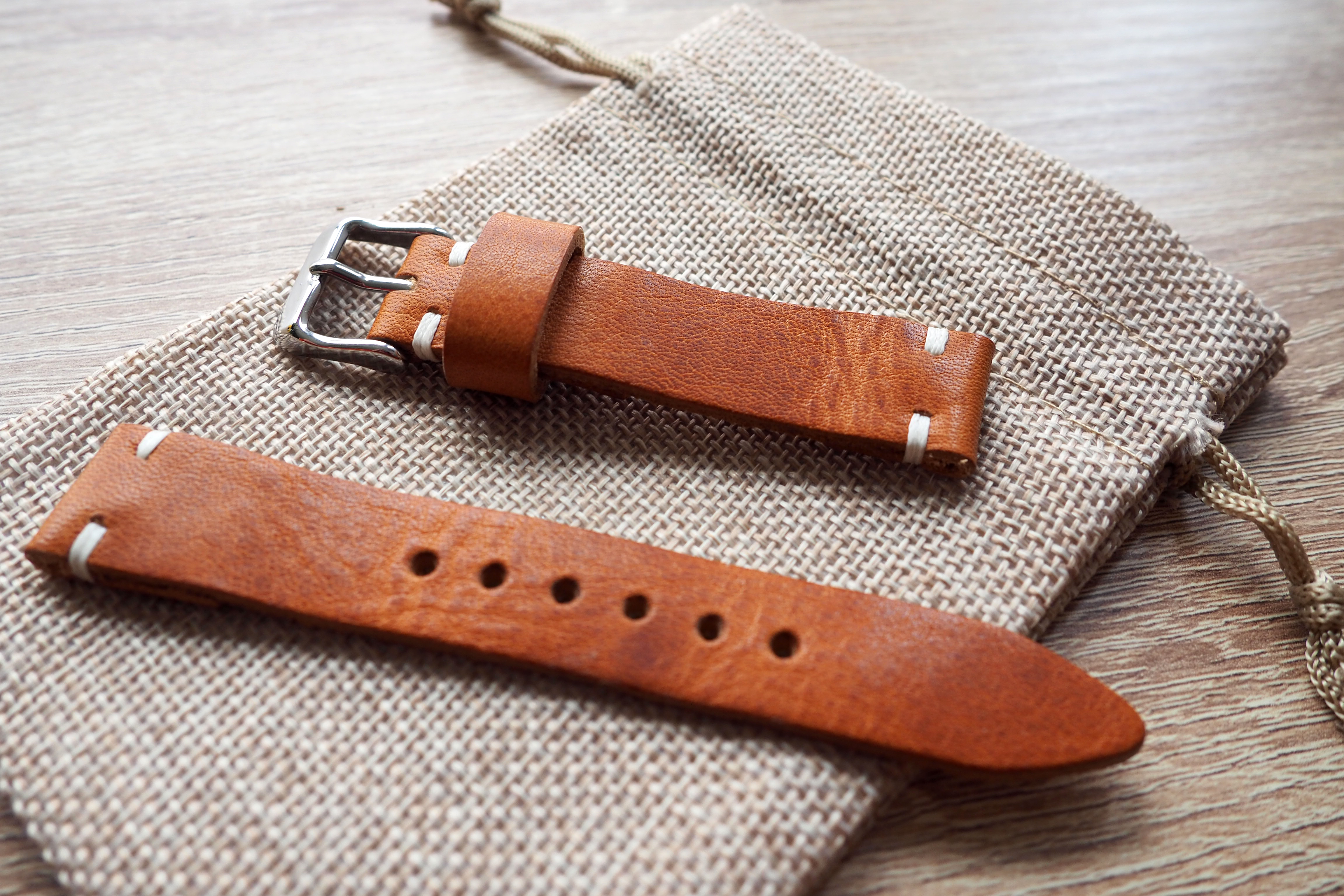 vibrant tan colored strap