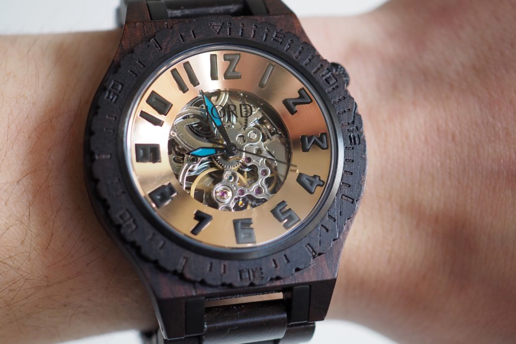 Close up skeleton dial