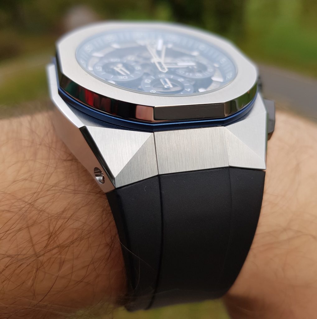 Another angle watch on the wrist