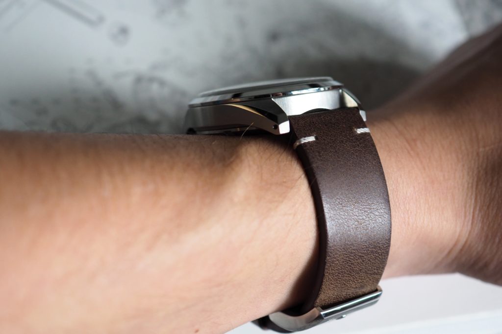 Brown leather band