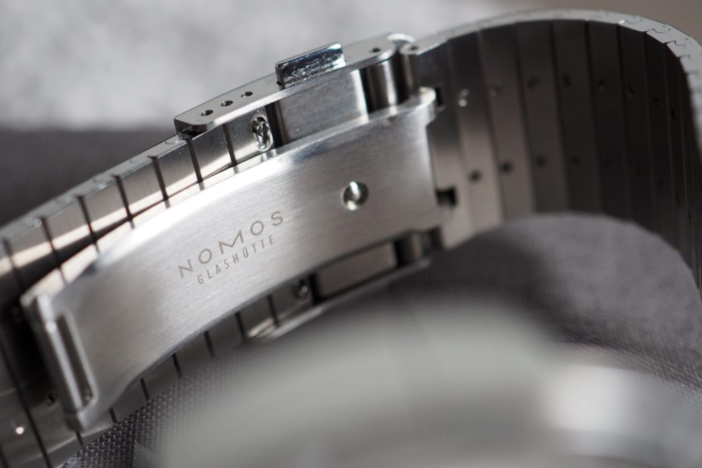 Nomos metal bracelet clasp