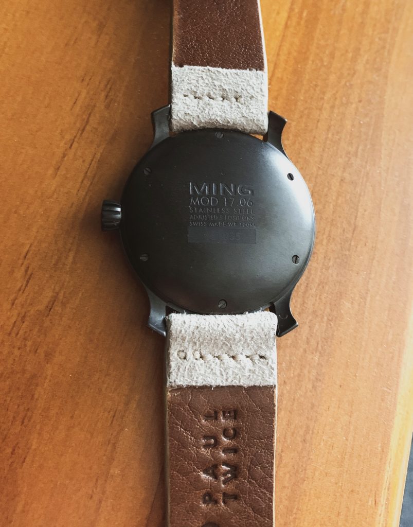 Strap attached to Ming watch