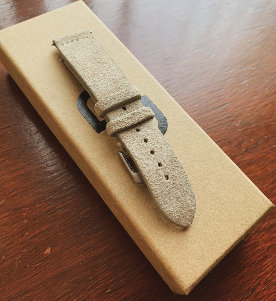 Paul Twice Beige Suede Leather Strap Band Photo