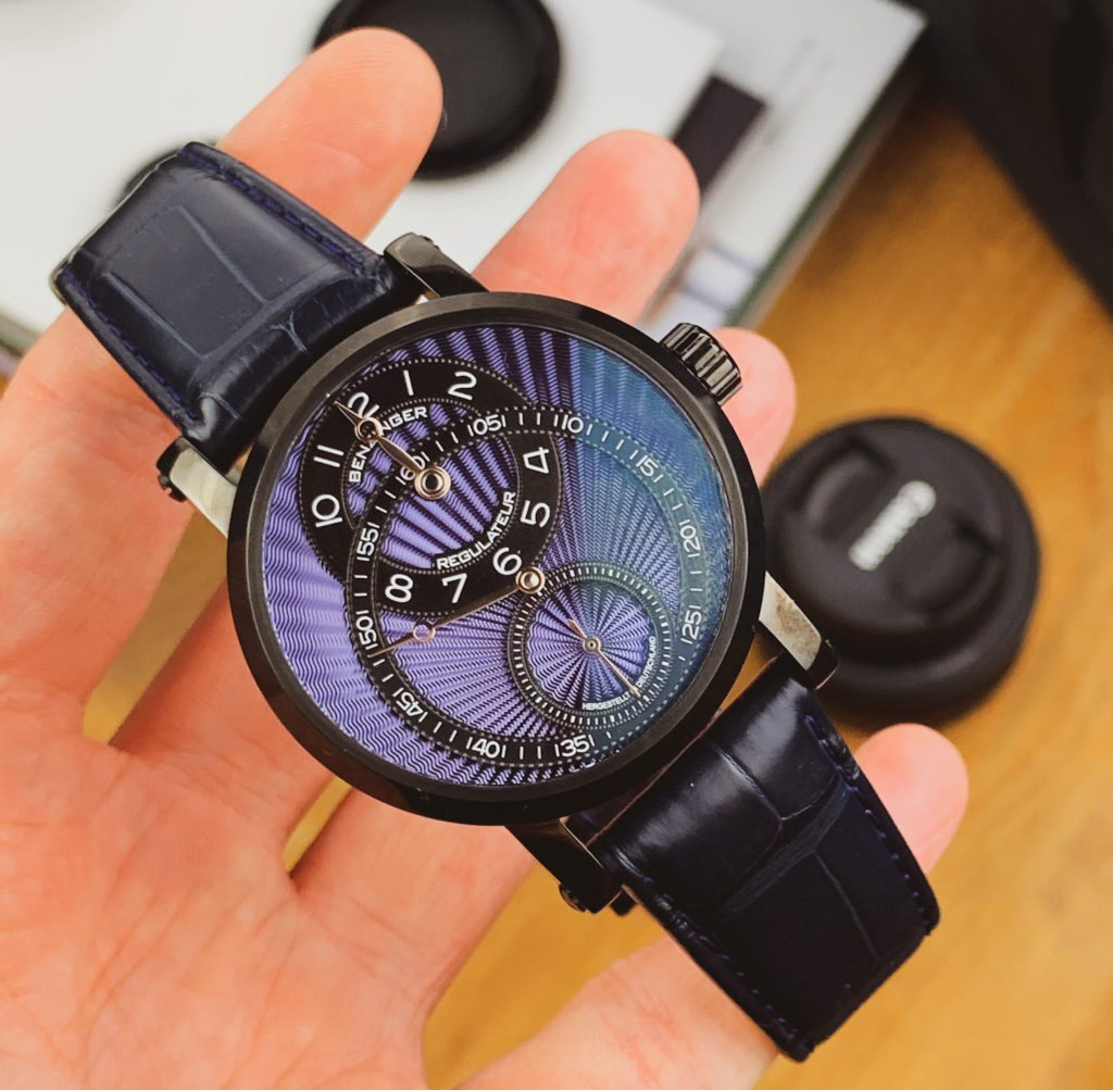 Palm shot with dial