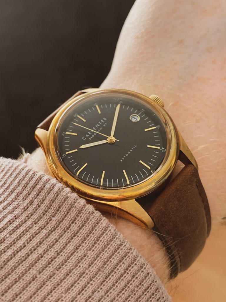 Carpenter G4 dial and wrist shot