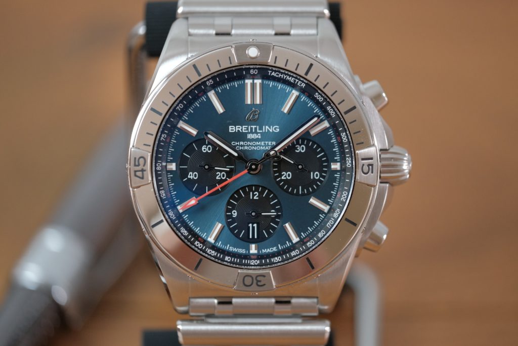 Blue chrono dial