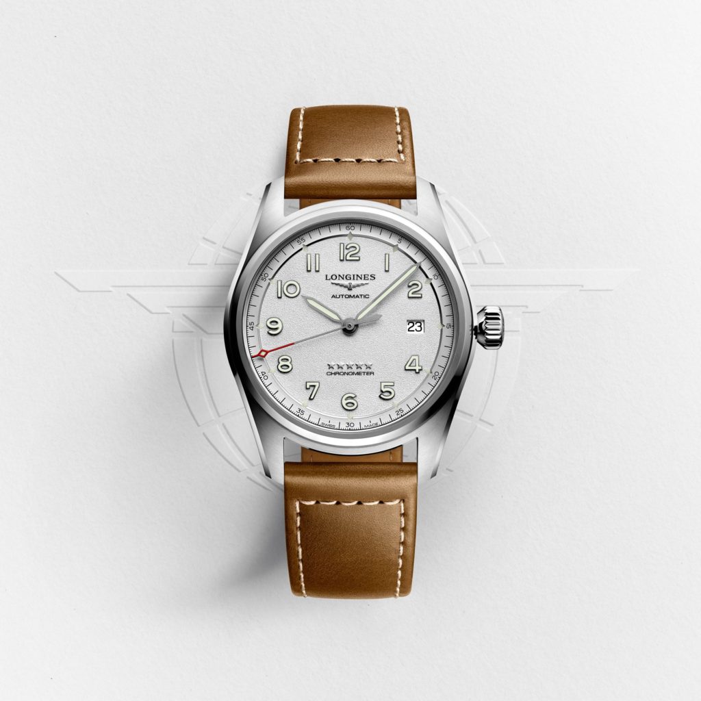 Longines spirit silver dial