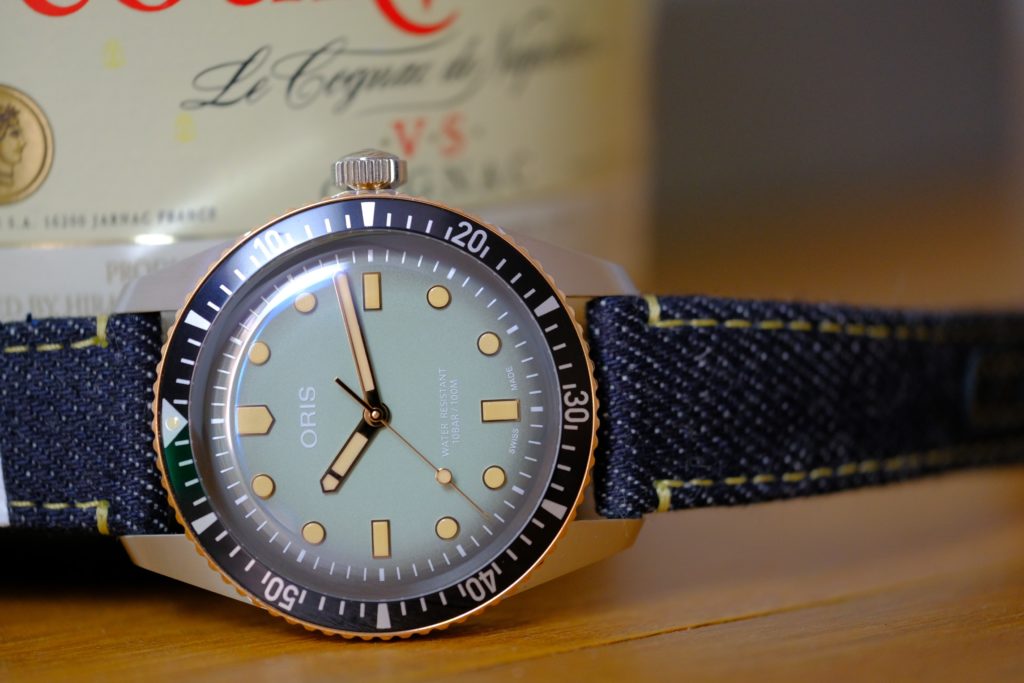 Dial with liquor bottle