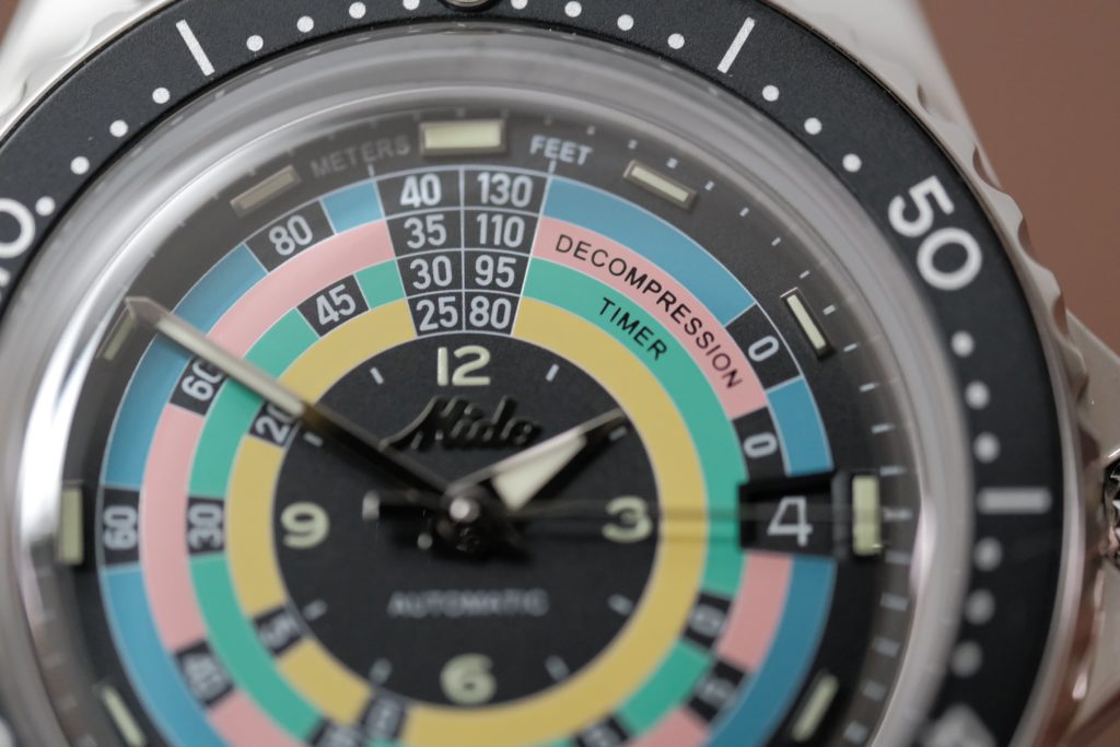 Super macro of Rainbow dial