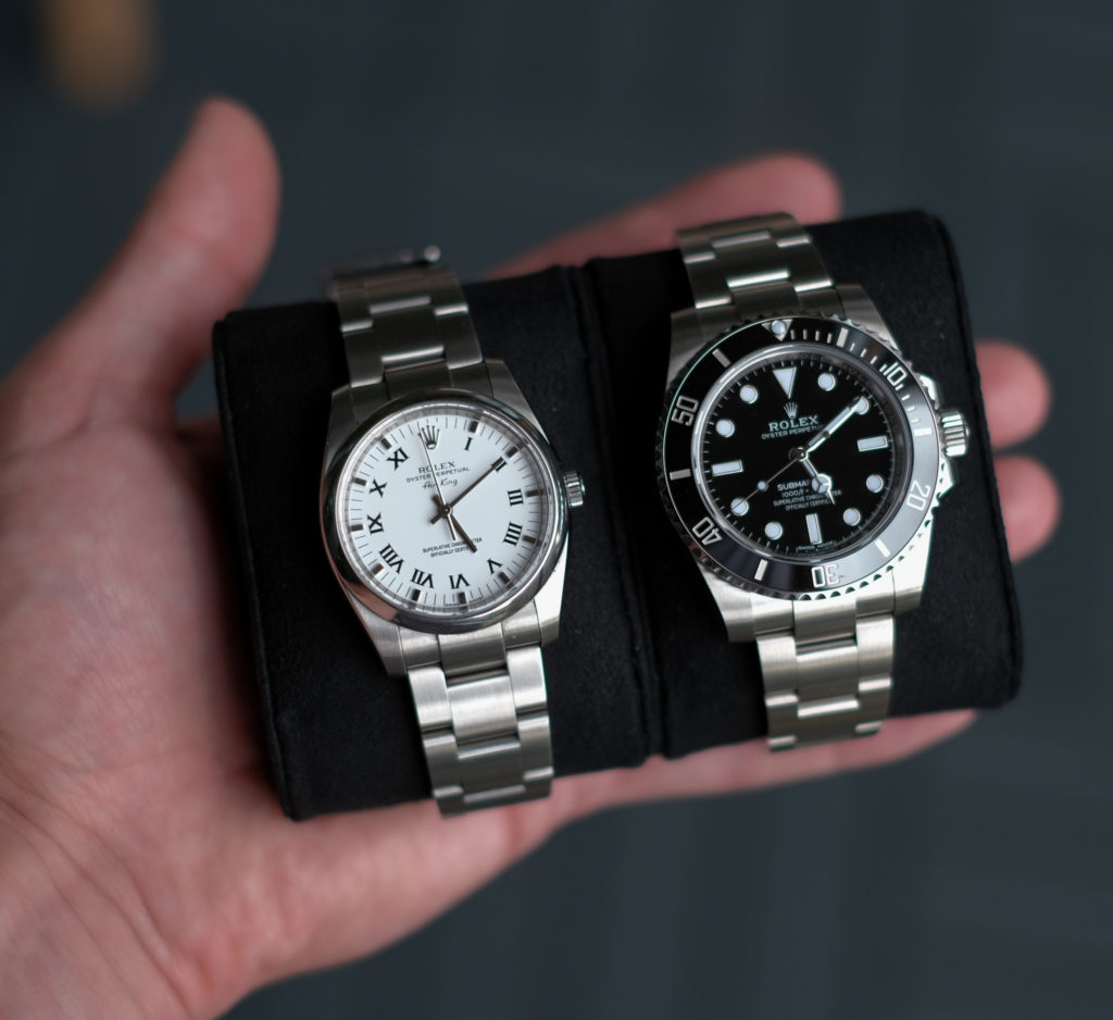 Side by side with Rolex air-king