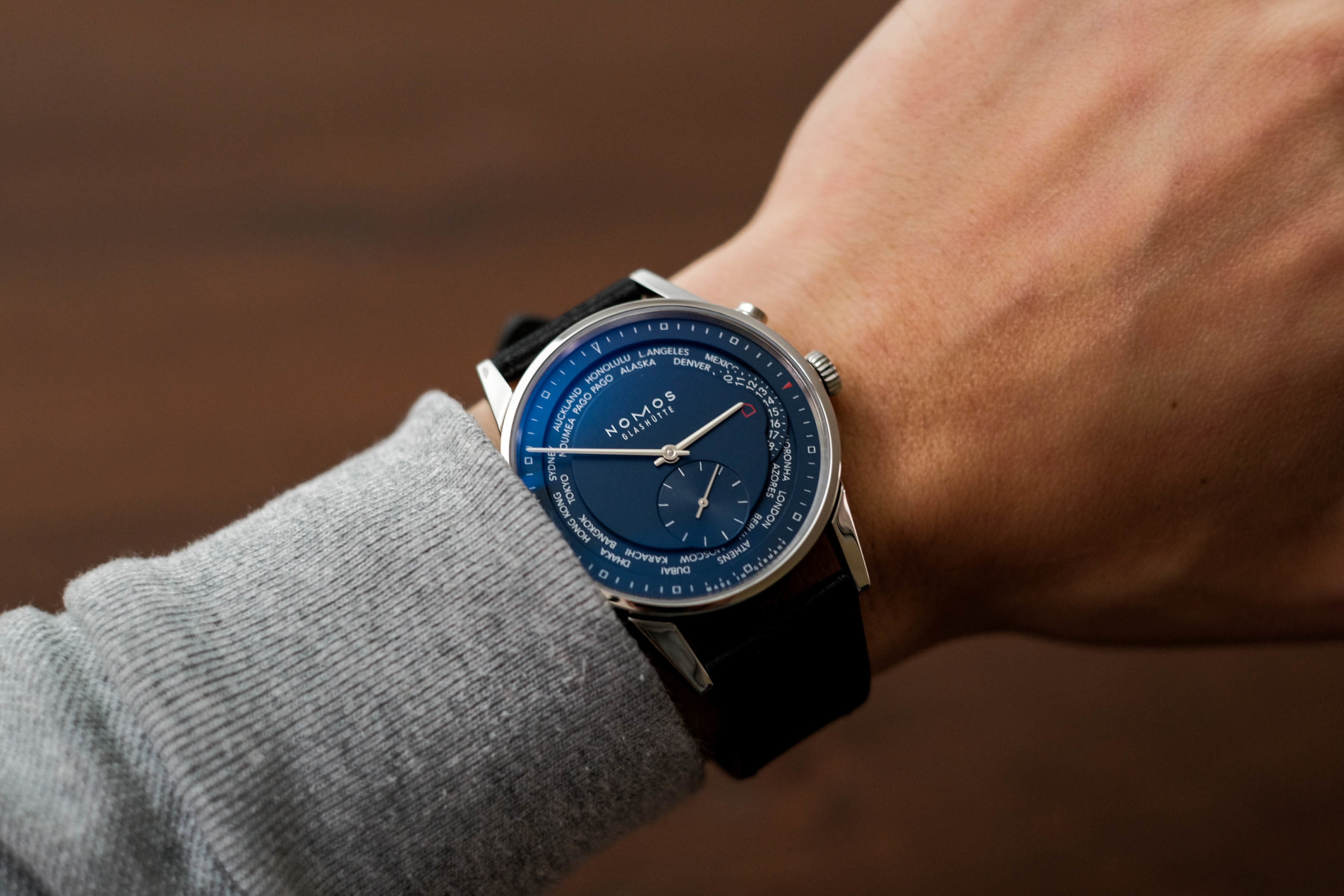 Zürich world time midnight blue — NOMOS Glashütte
