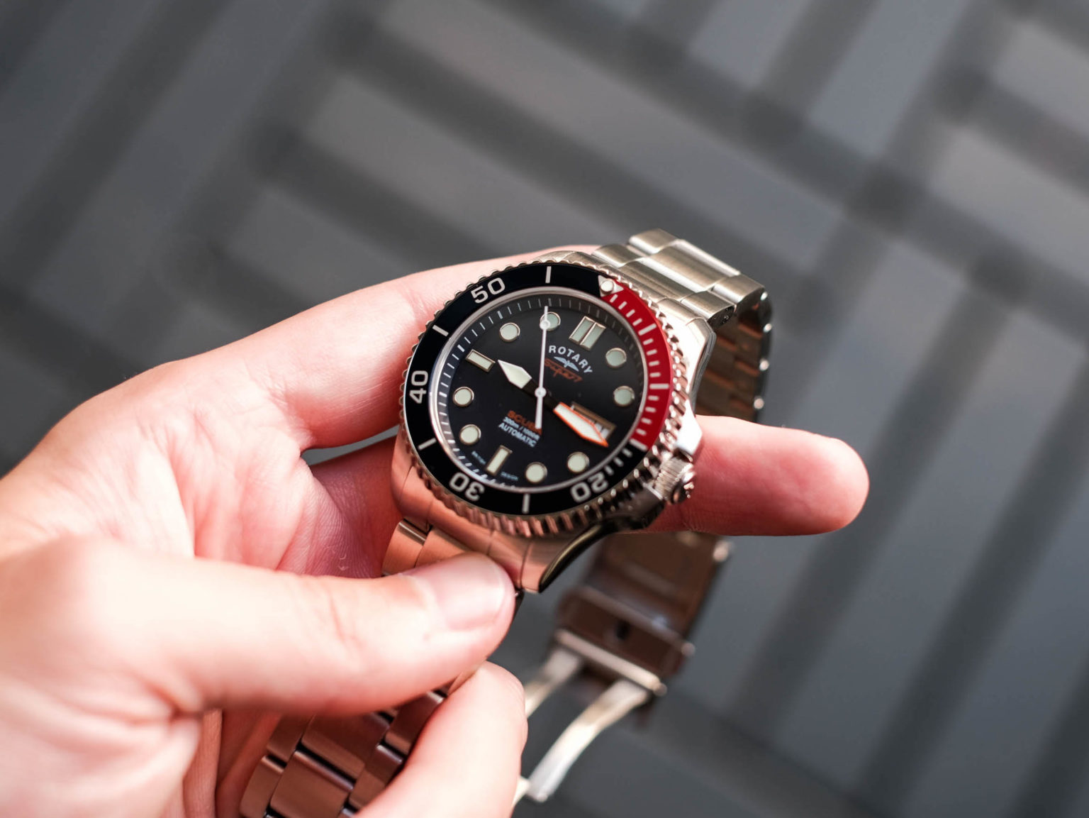 Rotary Super 7 Scuba Pepsi Watch Review WatchReviewBlog