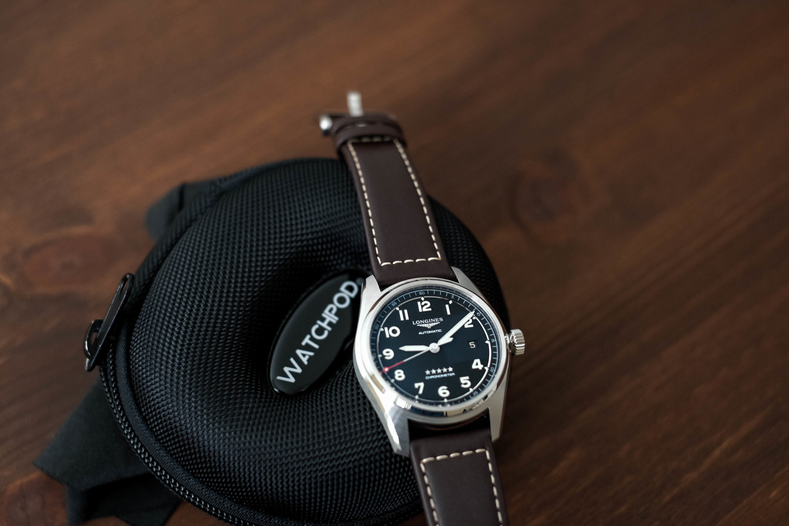 Longines Spirit with the WATCHPOD single travel case