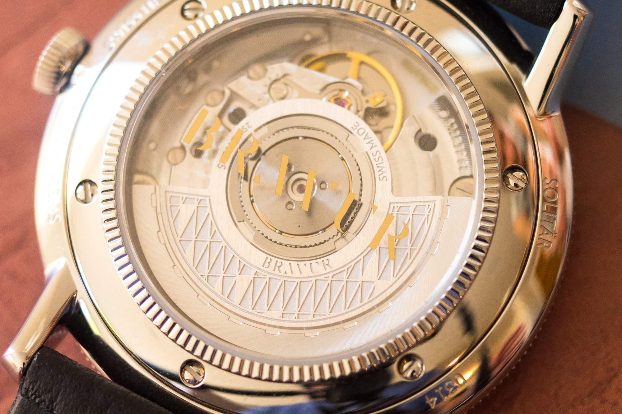 caseback and movement