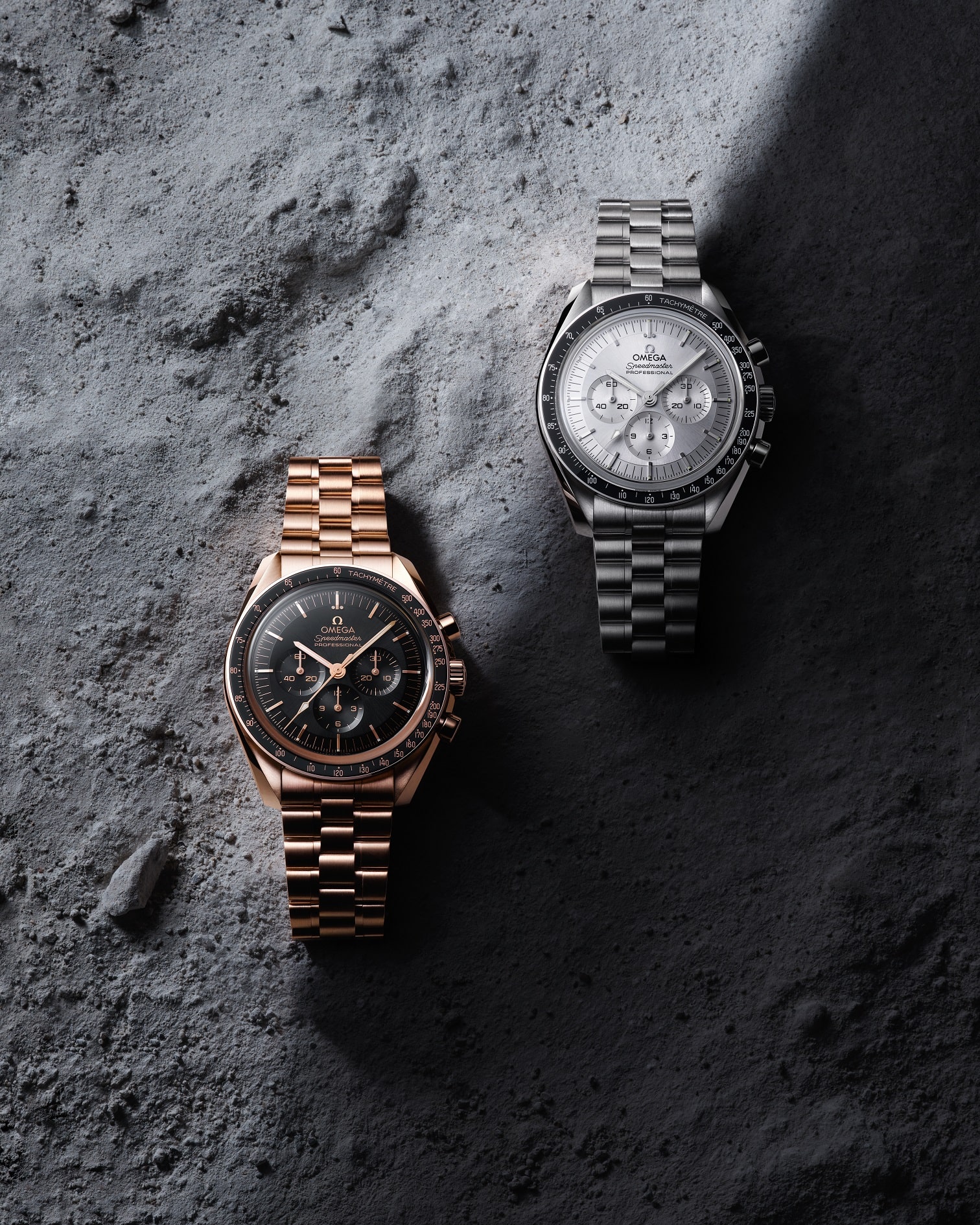 Gold and stainless steel versions