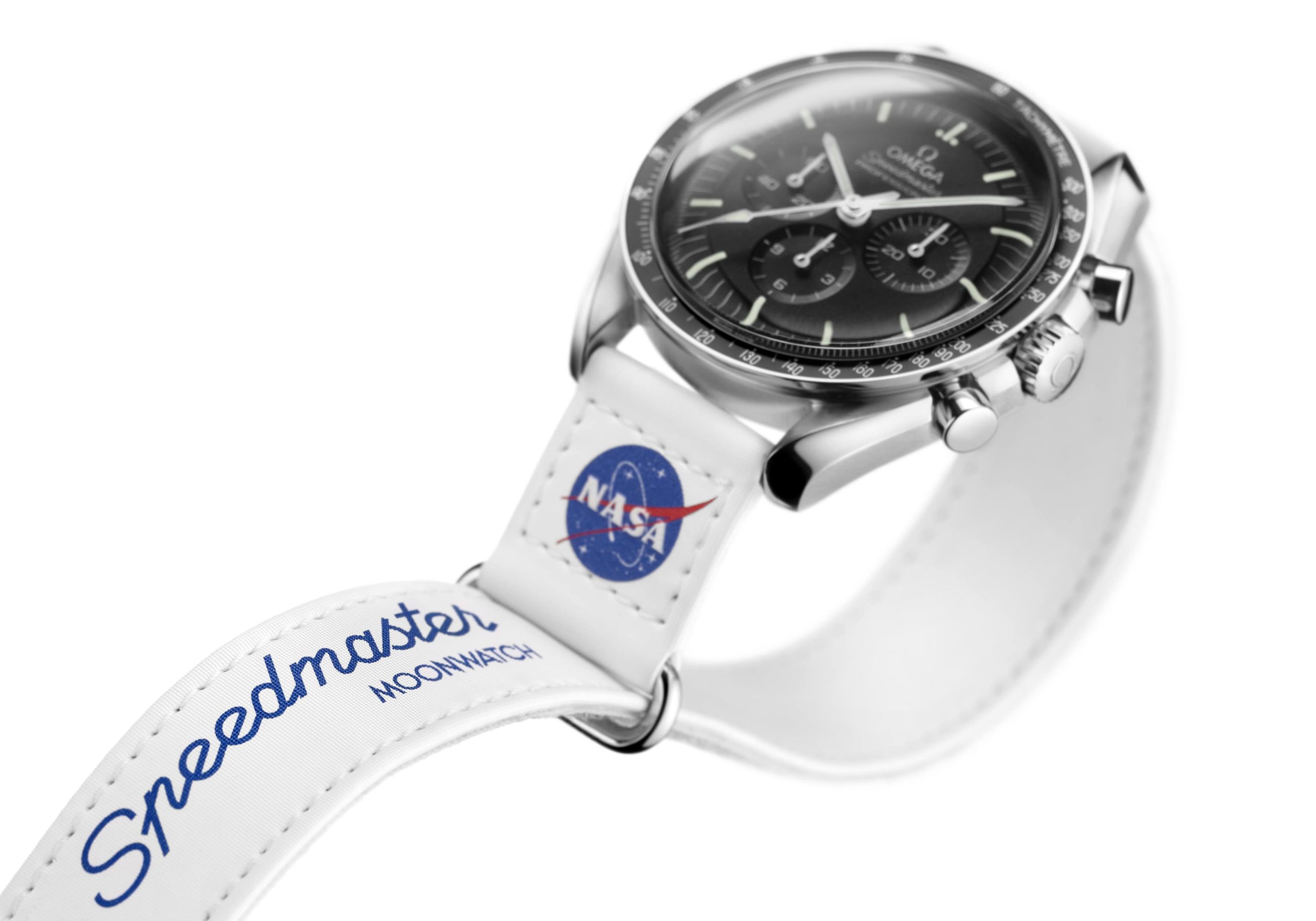 Speedmaster white Nasa velcro strap