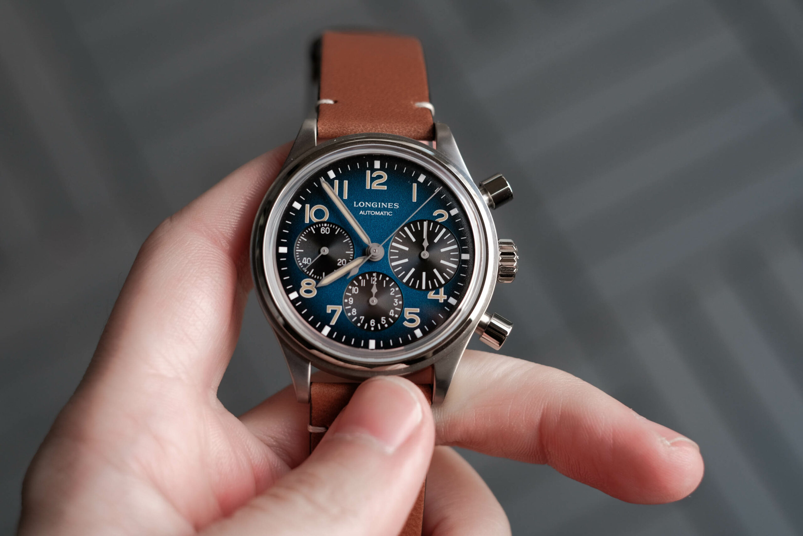 Longines Avigation BigEye Petrol Blue Gradient Dial