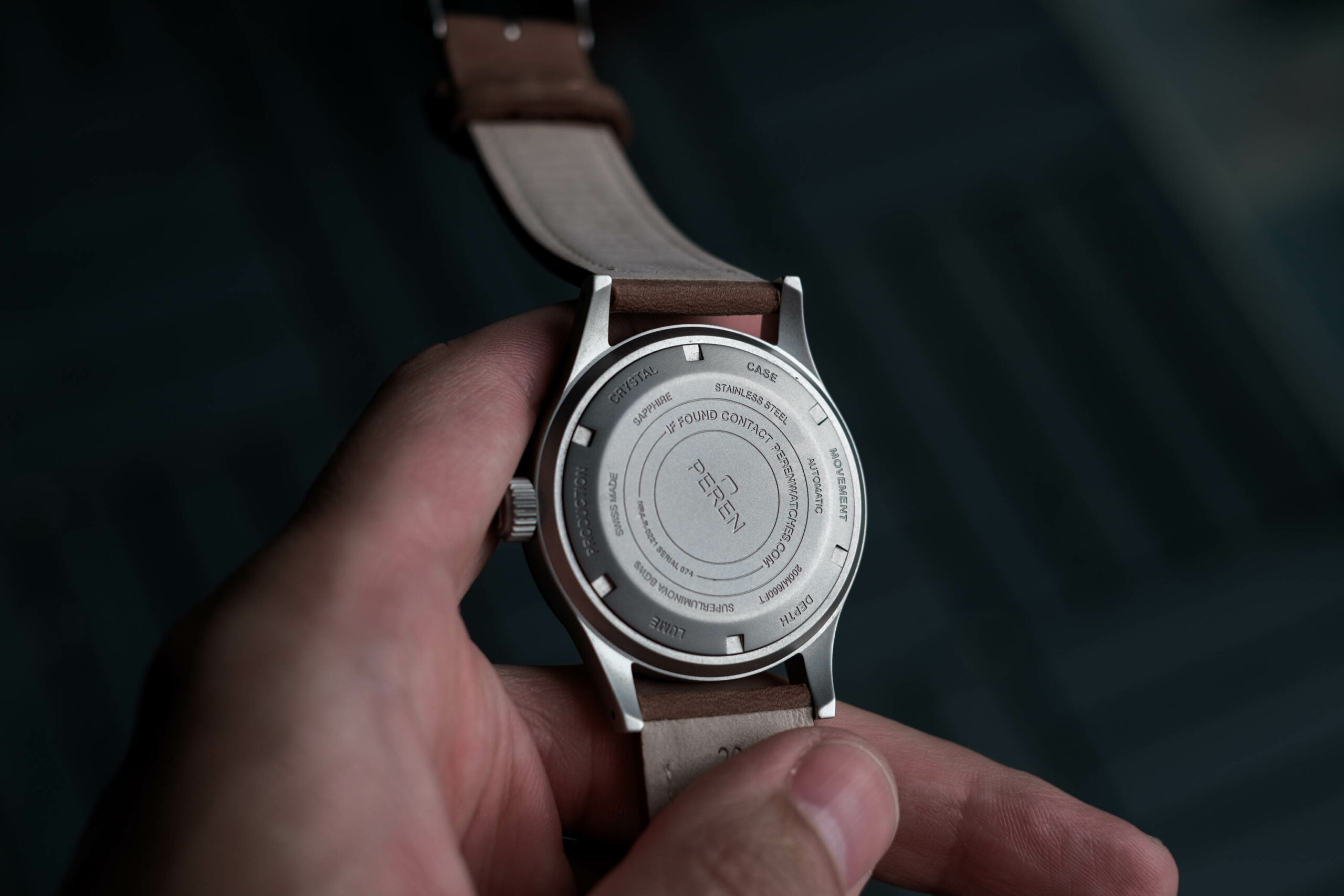 Peren Nera Rogue X caseback