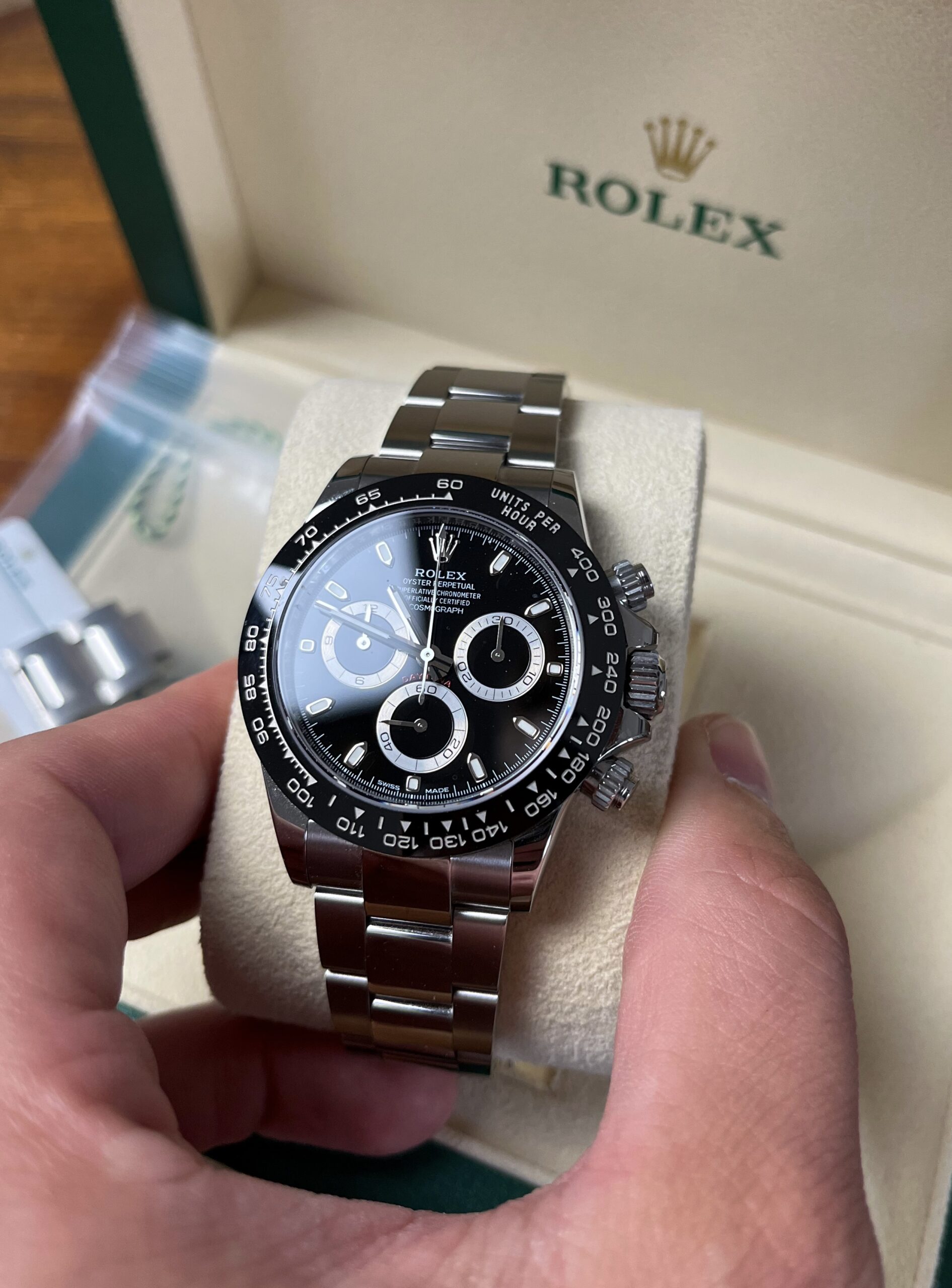 Rolex Daytona Stainless Steel in the Box