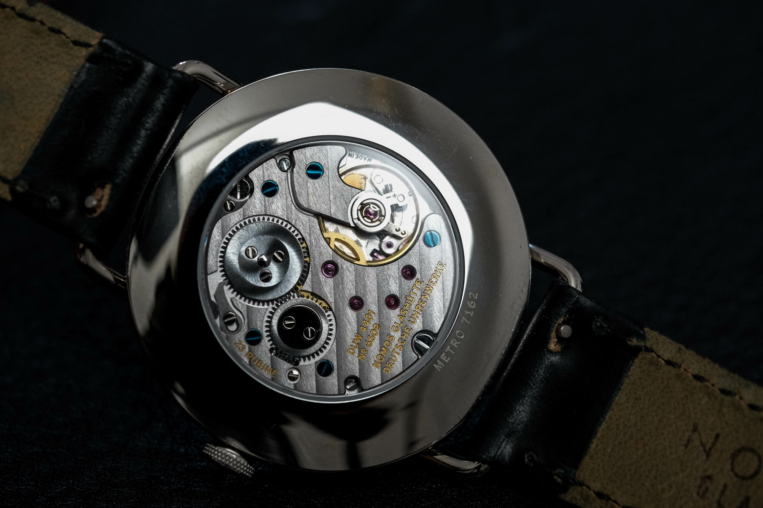 Nomos Metro Date Power Reserve Movement Image