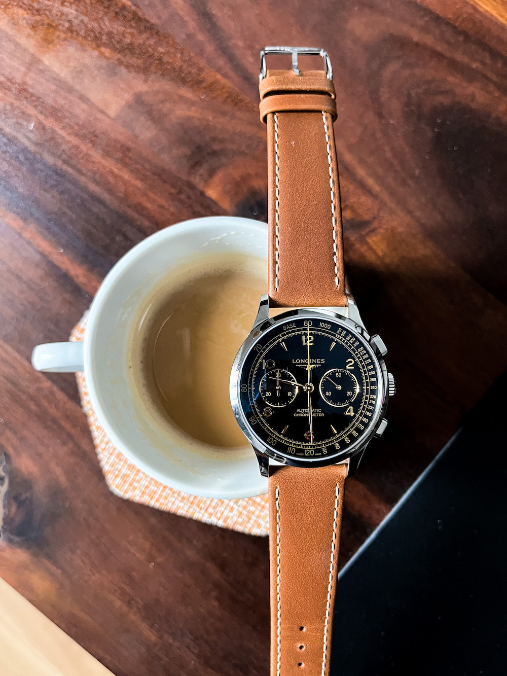 Longines Record with Coffee