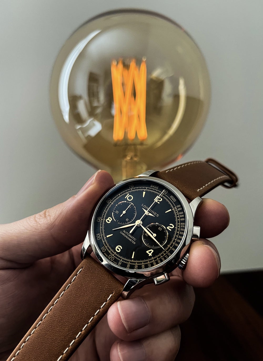 Longines Record with Tala Light Bulb