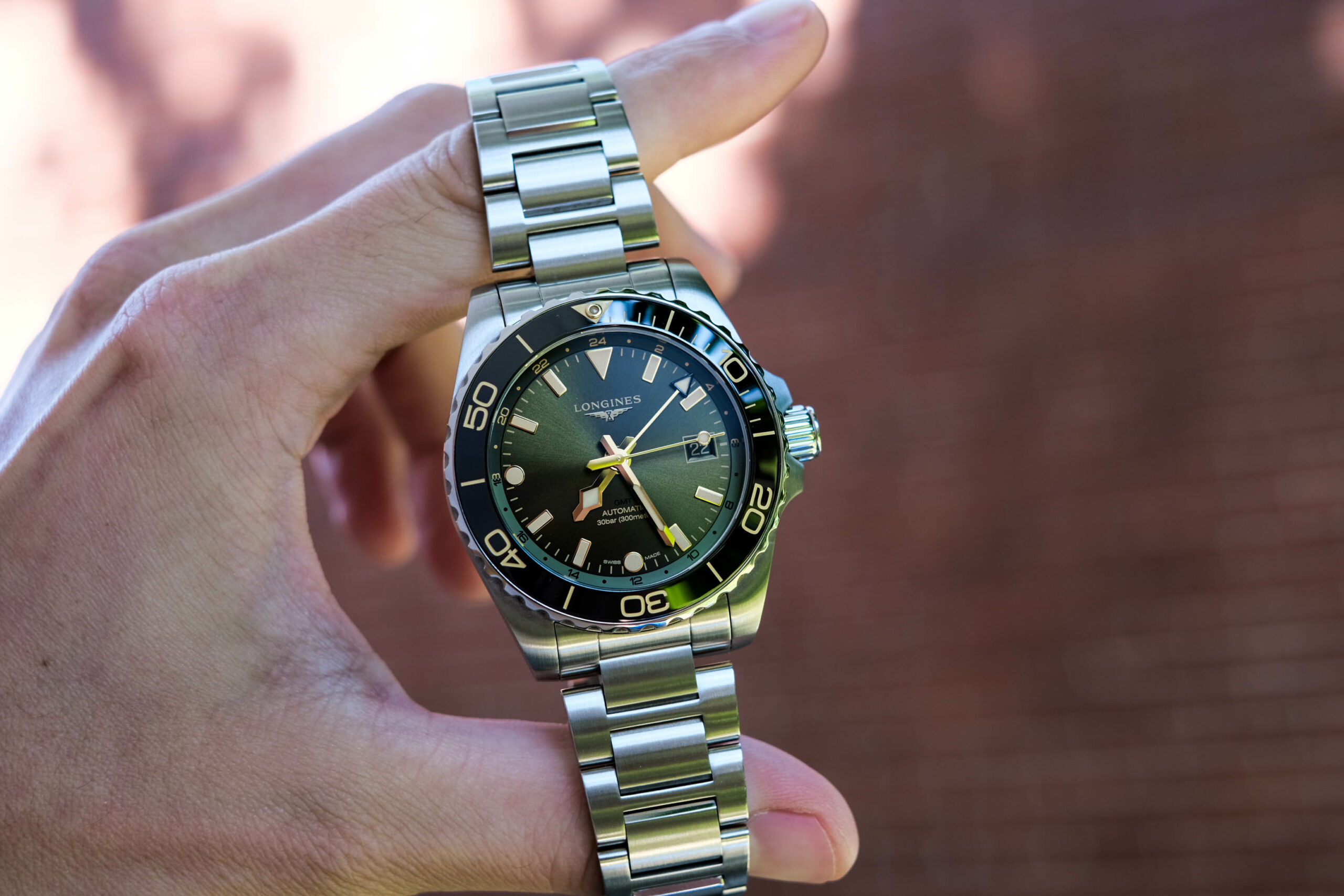 Longines Hydroconquest GMT in Hand