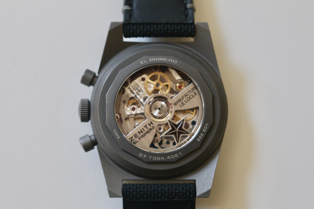 Zenith Chronomaster Revival Shadow Movement Dial