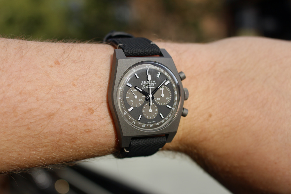 Zenith Chronomaster Revival Shadow Wrist Shot Sun