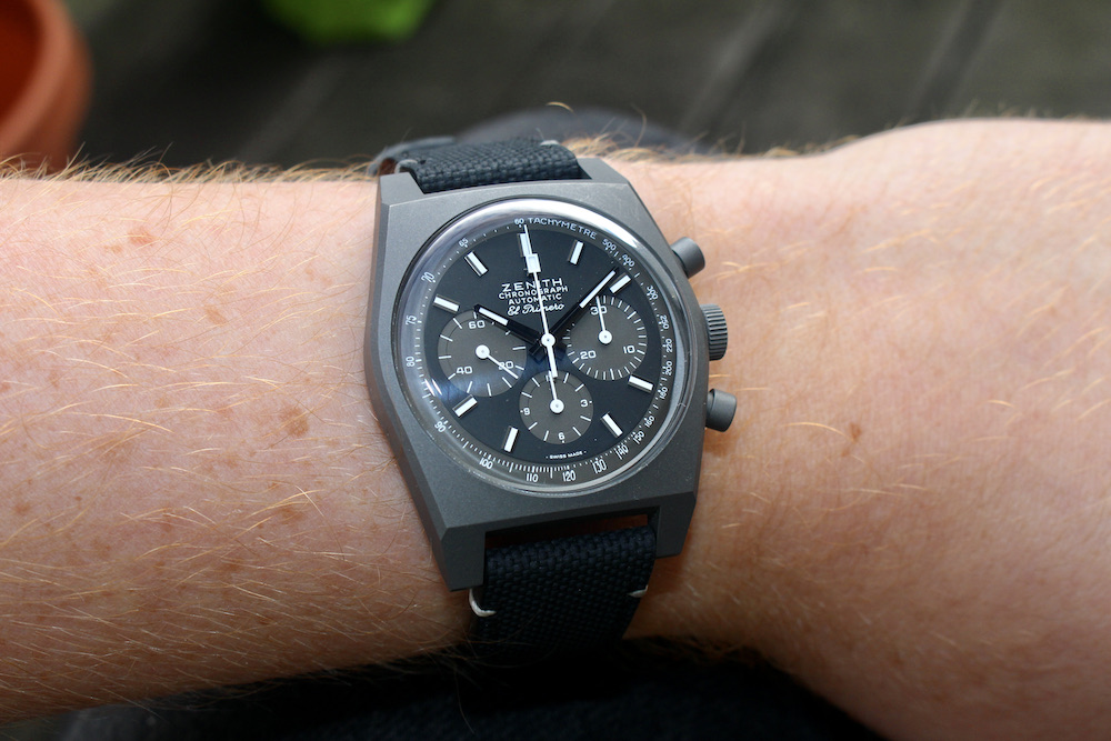 Zenith Chronomaster Revival Shadow Wrist Shot