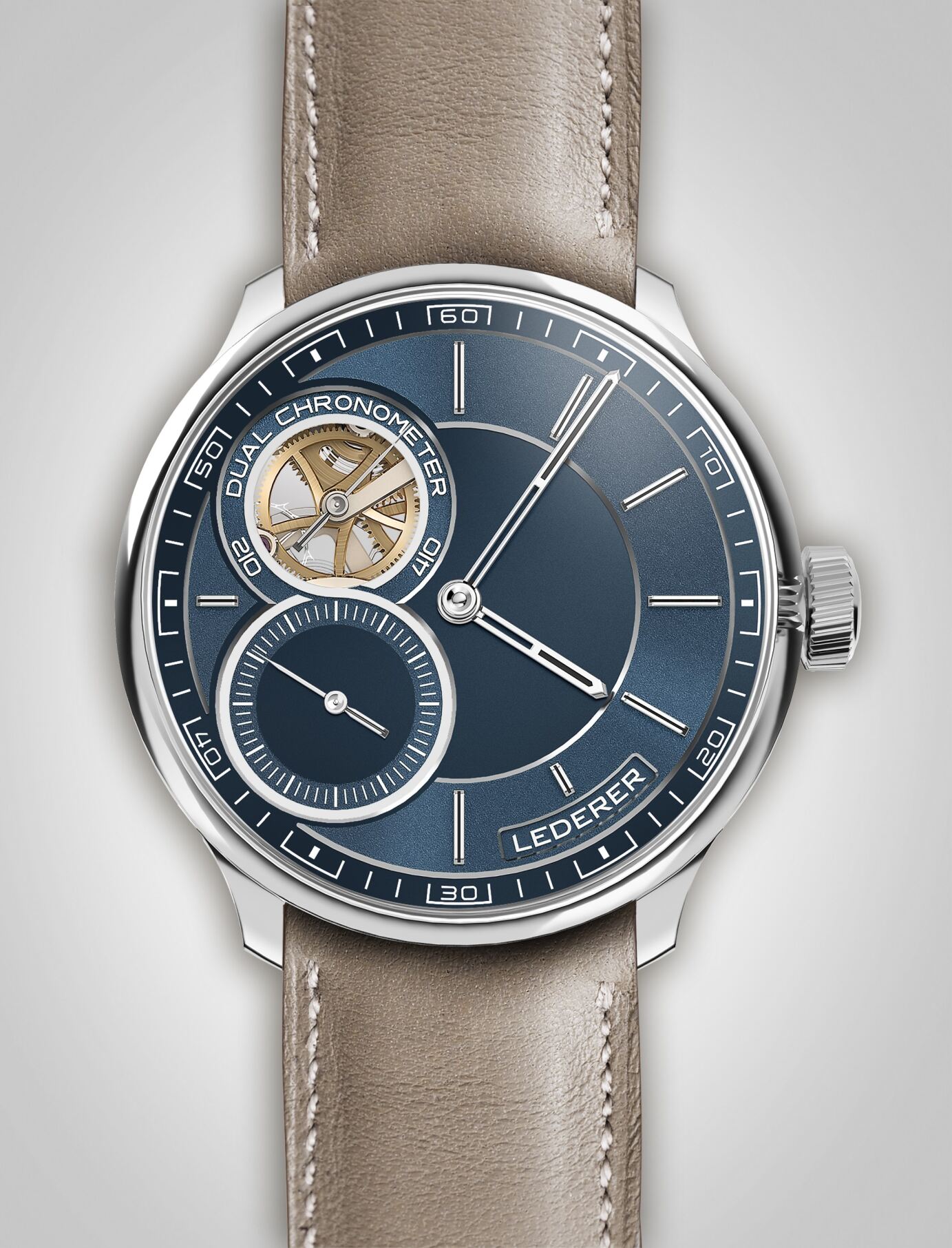 Lederer Central Impulse Blue Dial 39