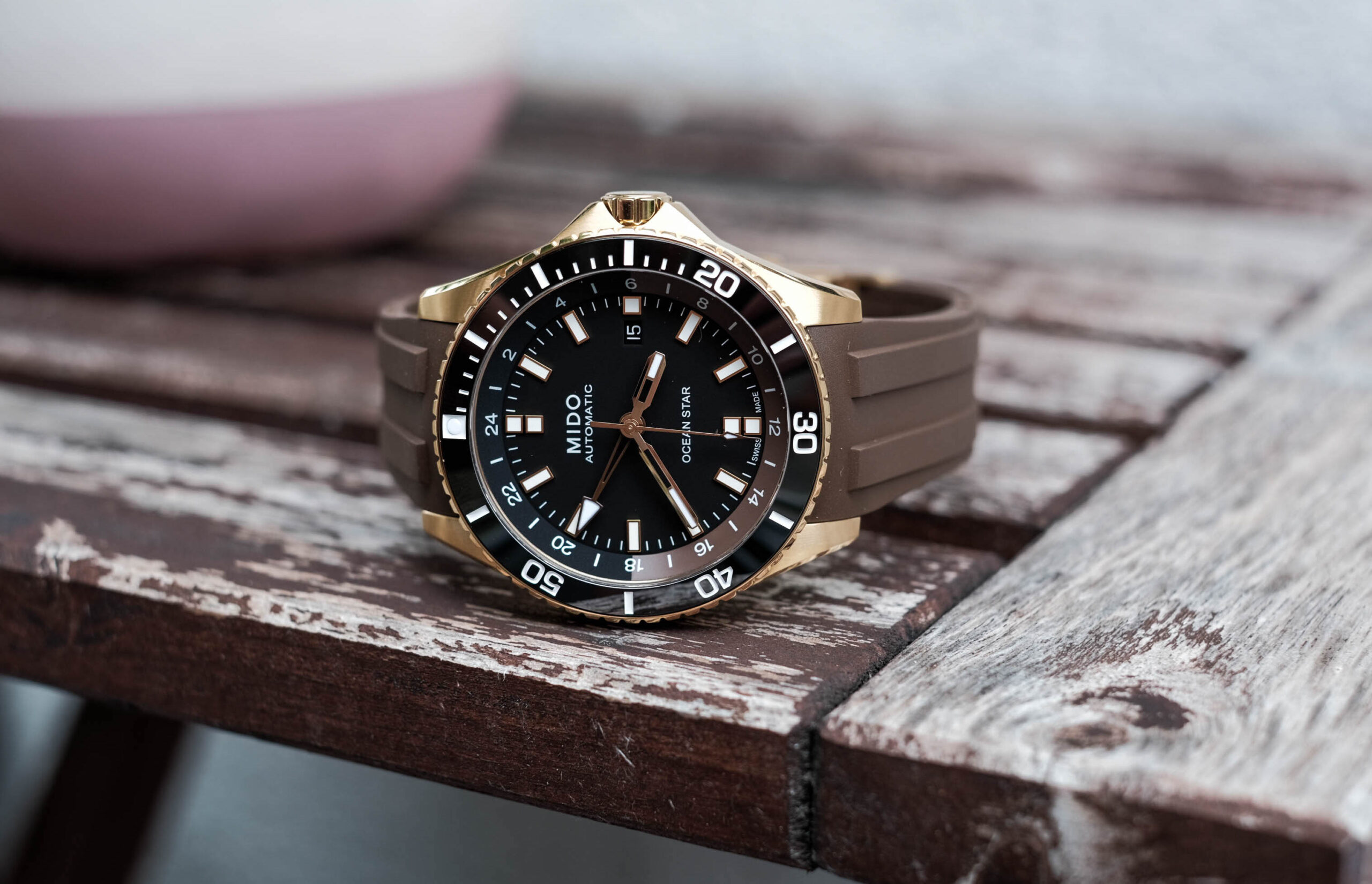 Mido Ocean Star GMT Brown Gold PVD