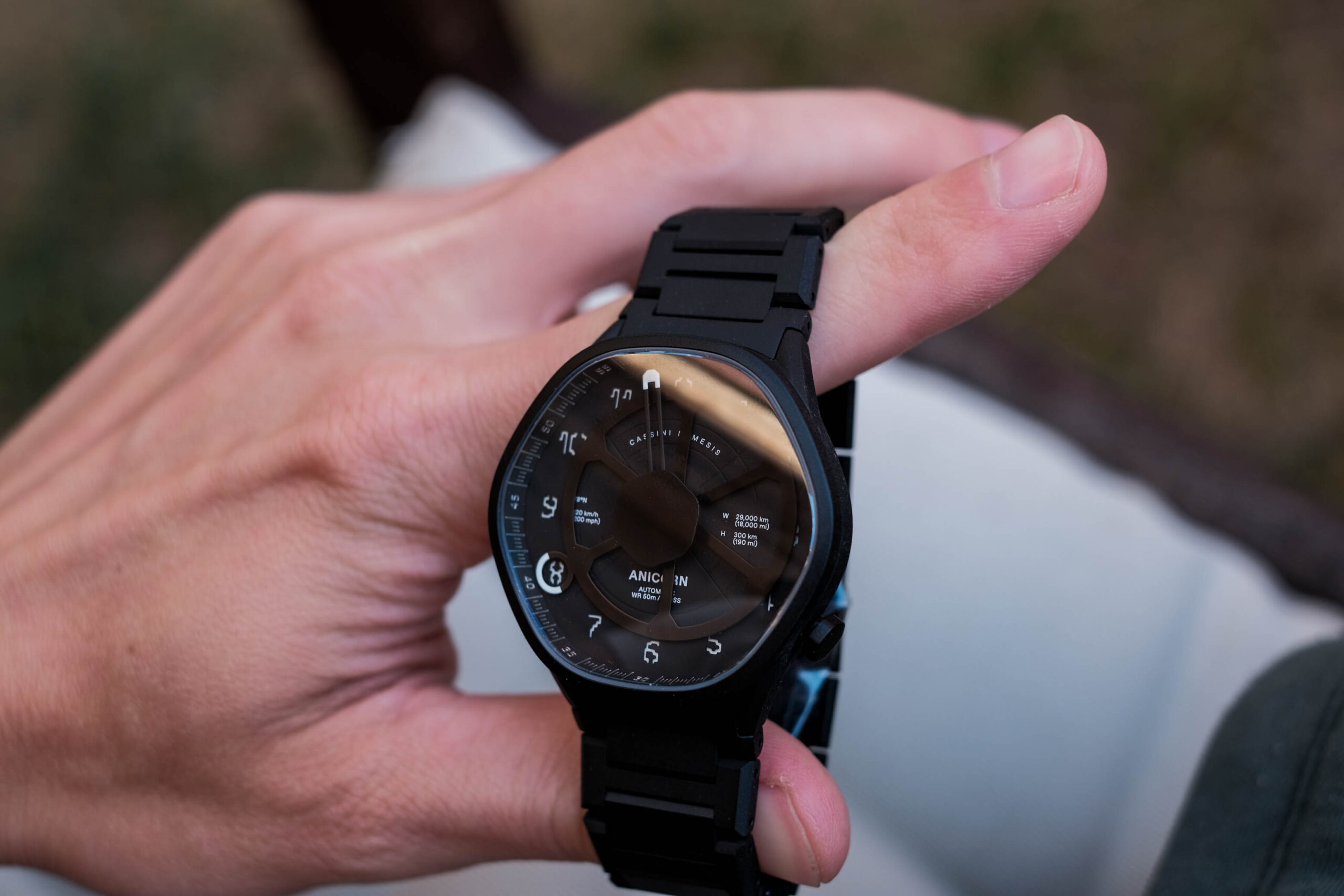Anicorn Cassini Nemesis Dial Close up