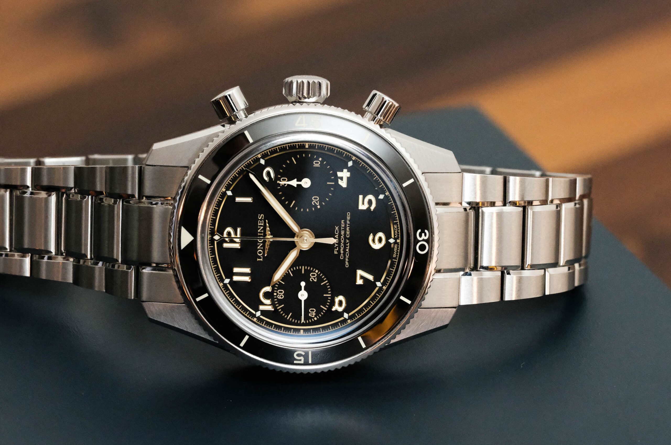 The Now Compact Longines Spirit Pilot Flyback 39.5