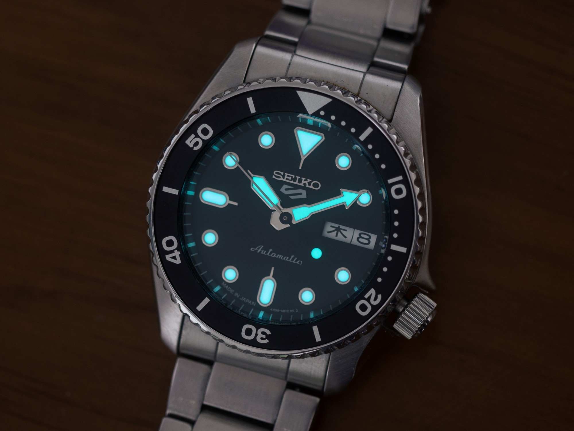 Seiko SRPK29 SBSA225 Dial Lume