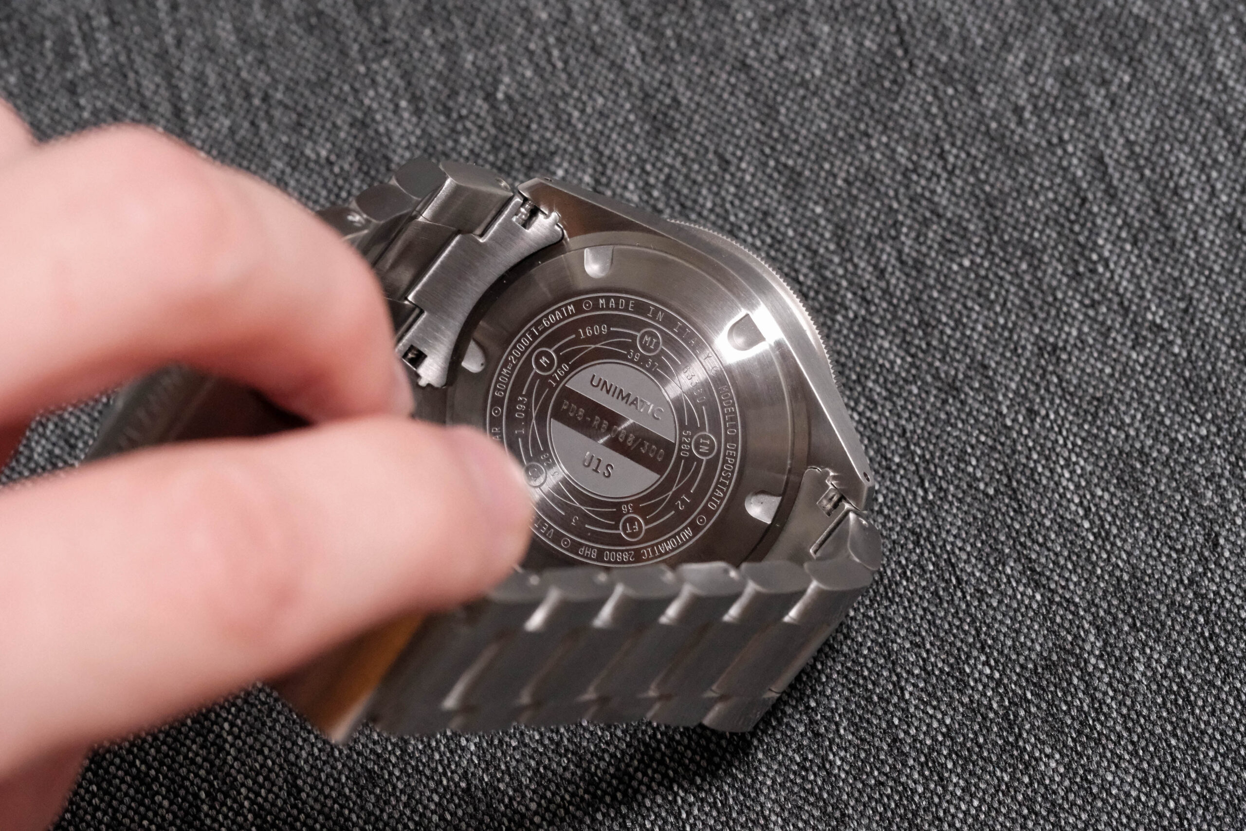 Modello Uno U1S-PD6 Engraved Caseback