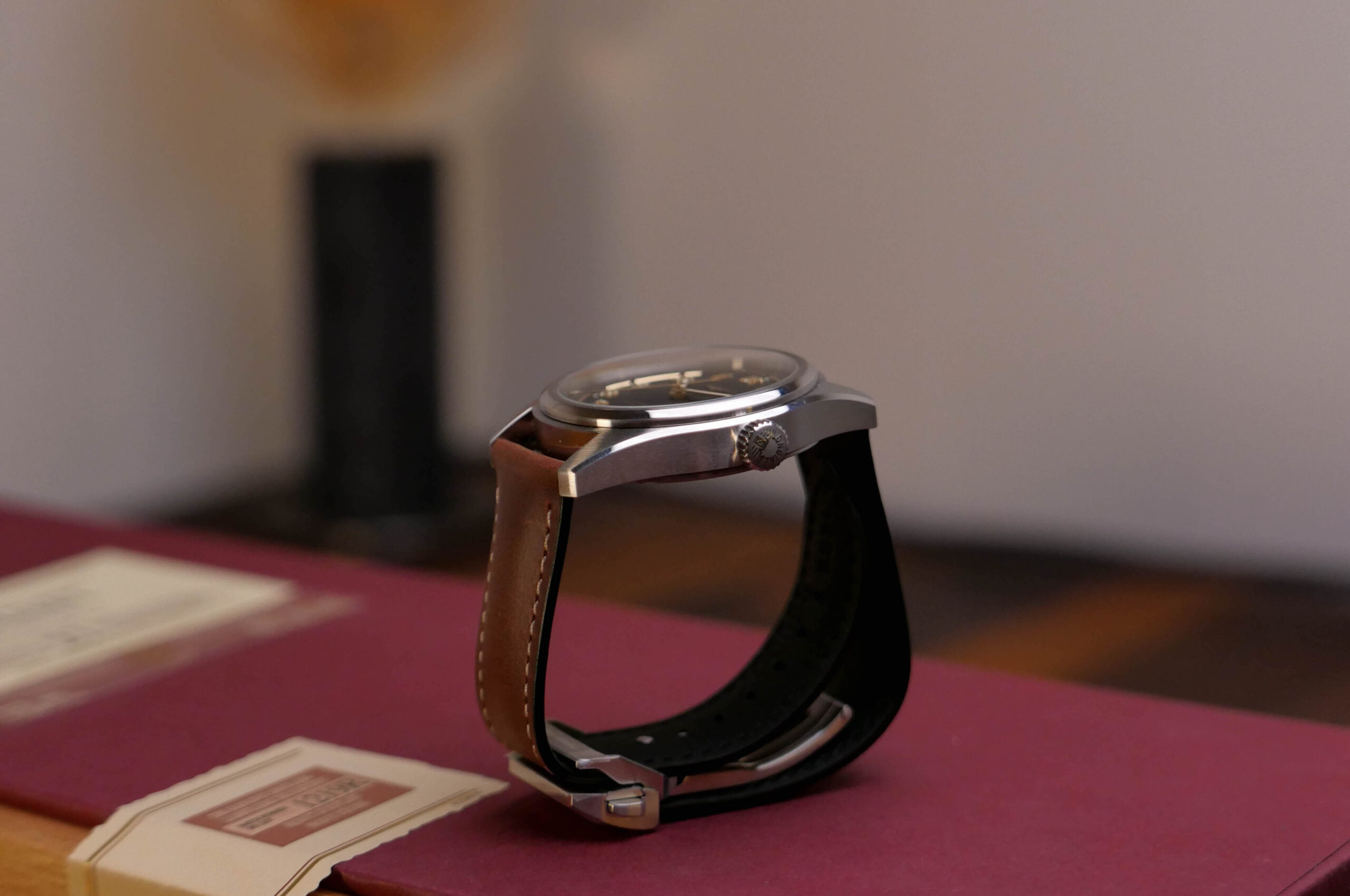 Longines Spirit Pilot Side View Crown