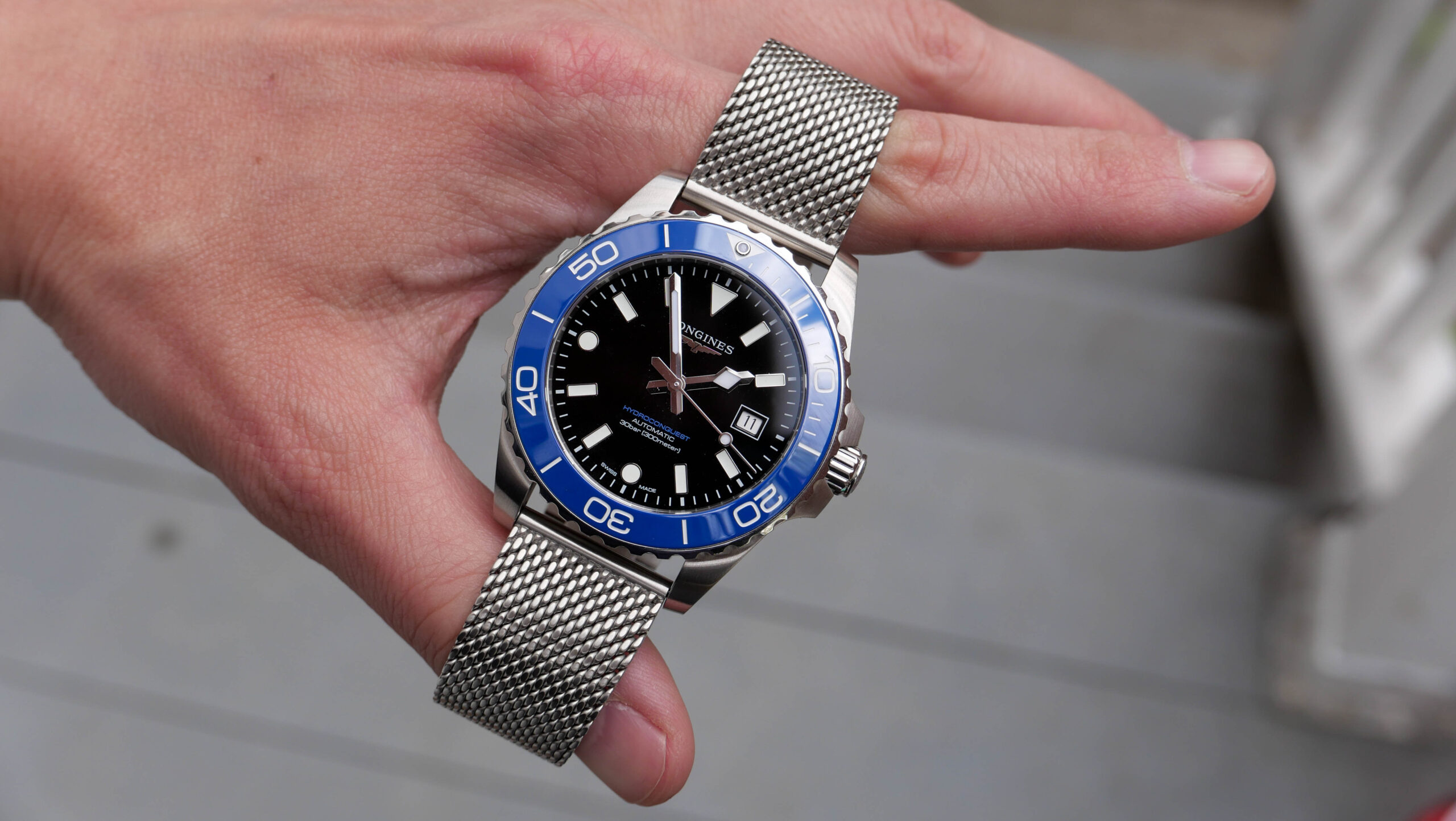 Longines Hydroconquest Blue Ceramic Blueberry Blue Bezel
