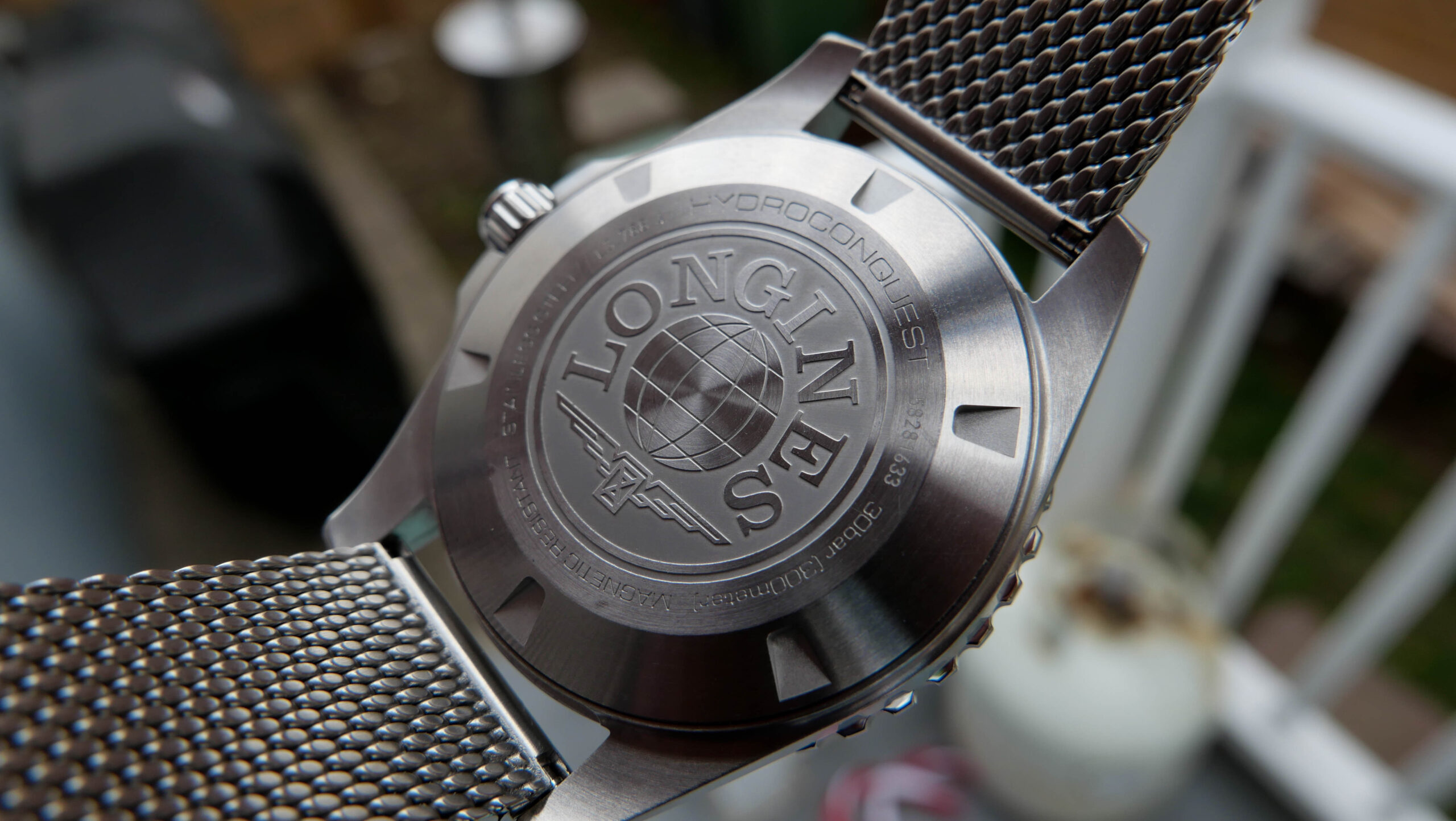 Longines Hydroconquest Blue Ceramic Caseback