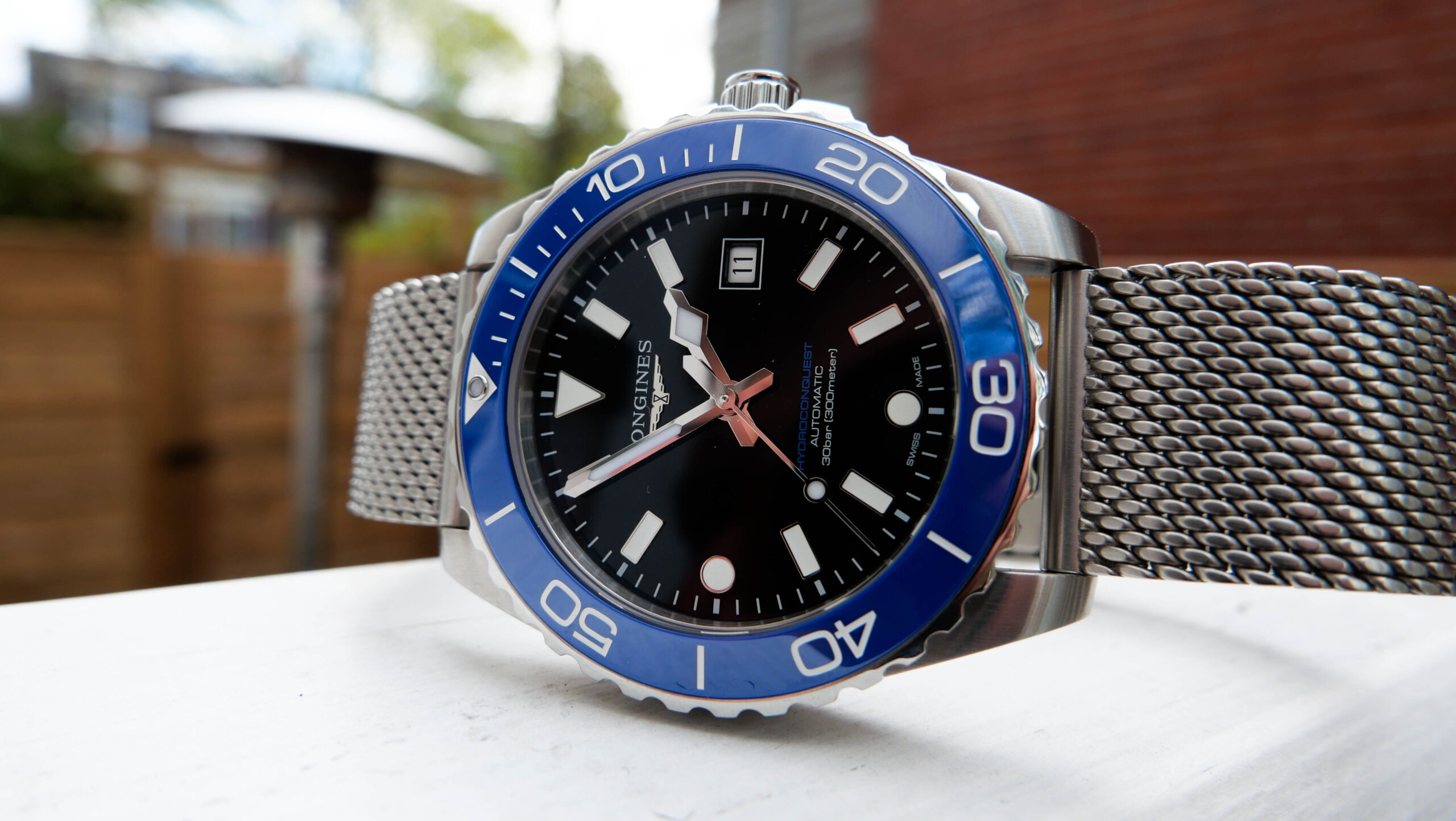 Longines Hydroconquest Blue Ceramic Dial Legibility