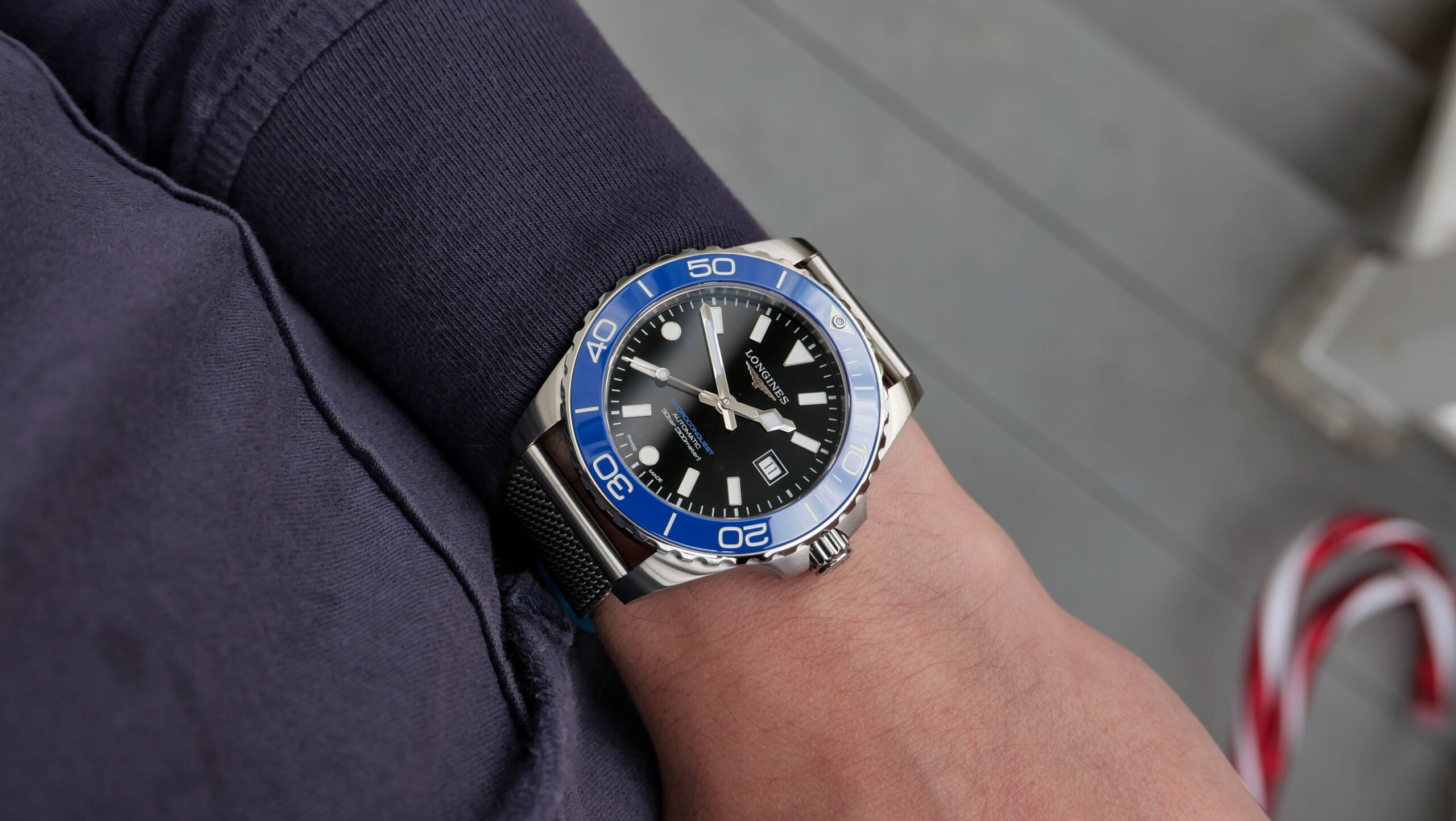Longines Hydroconquest Blue Ceramic On Wrist Comfort