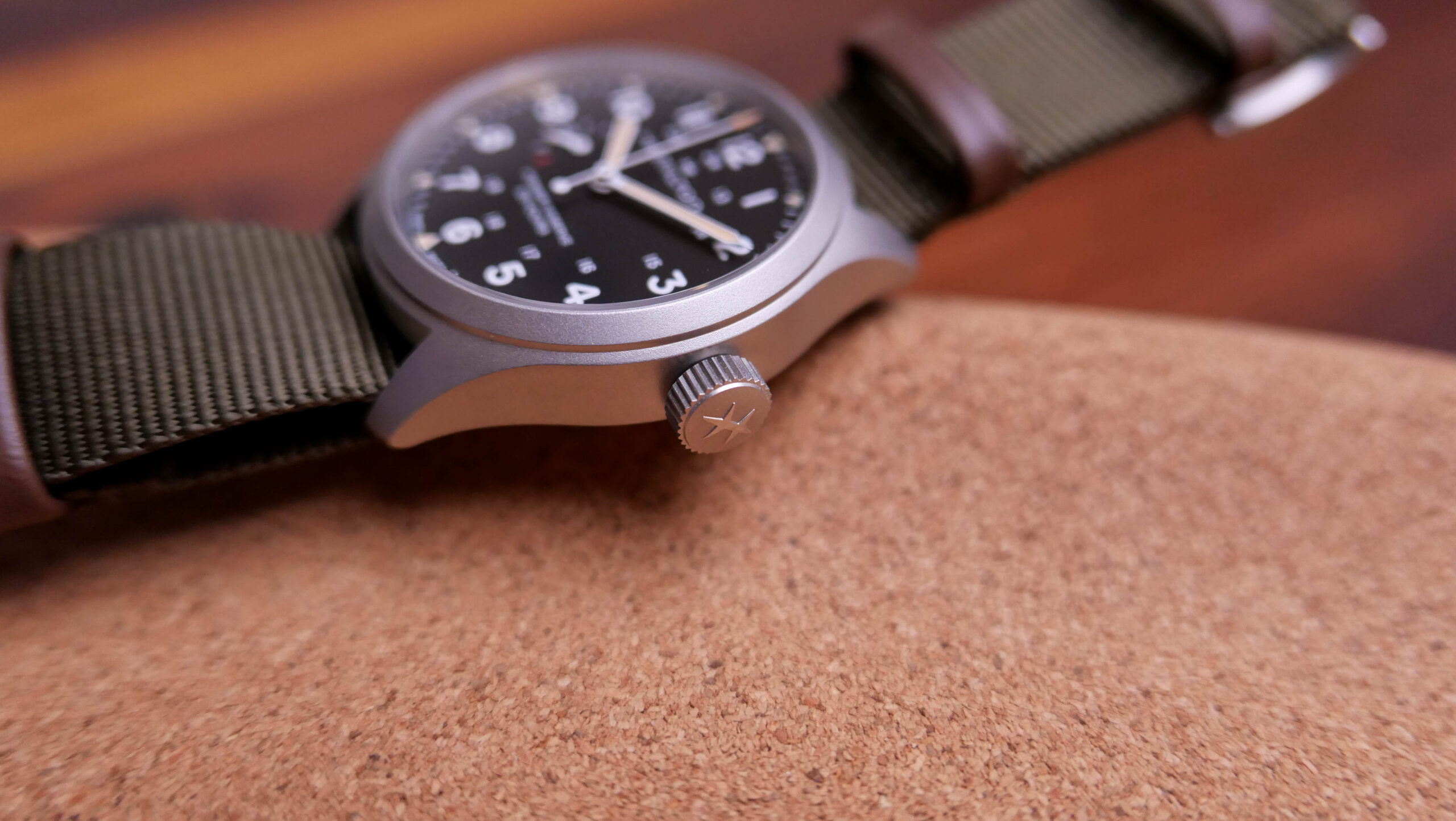 Hamilton Khaki Field Power Reserve Crown Size