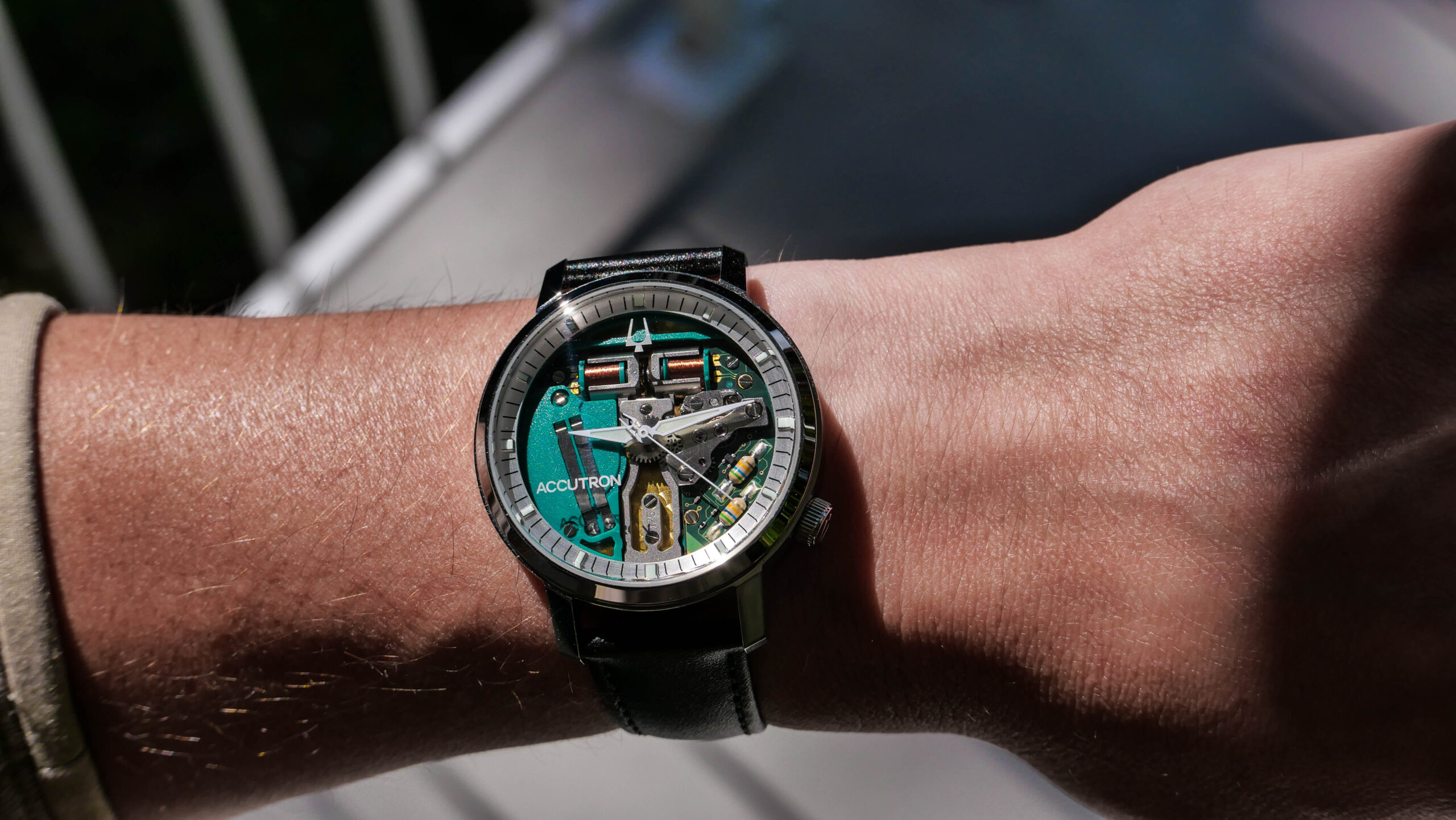 Accutron Spaceview 314 Wrist Shot Angled